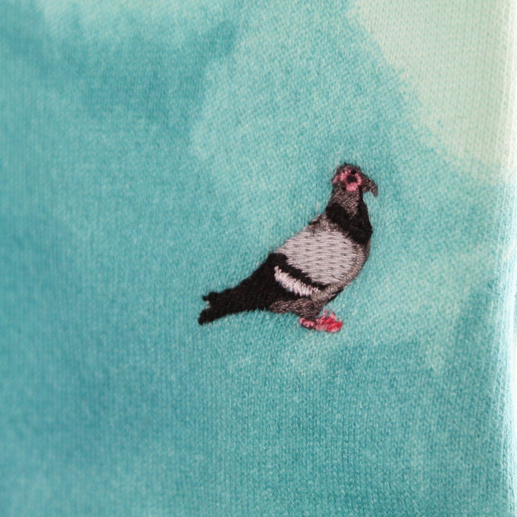STAPLE Pantalone Tuta Felpato Uomo Pigeon Logo Sweatpant Teal - 4