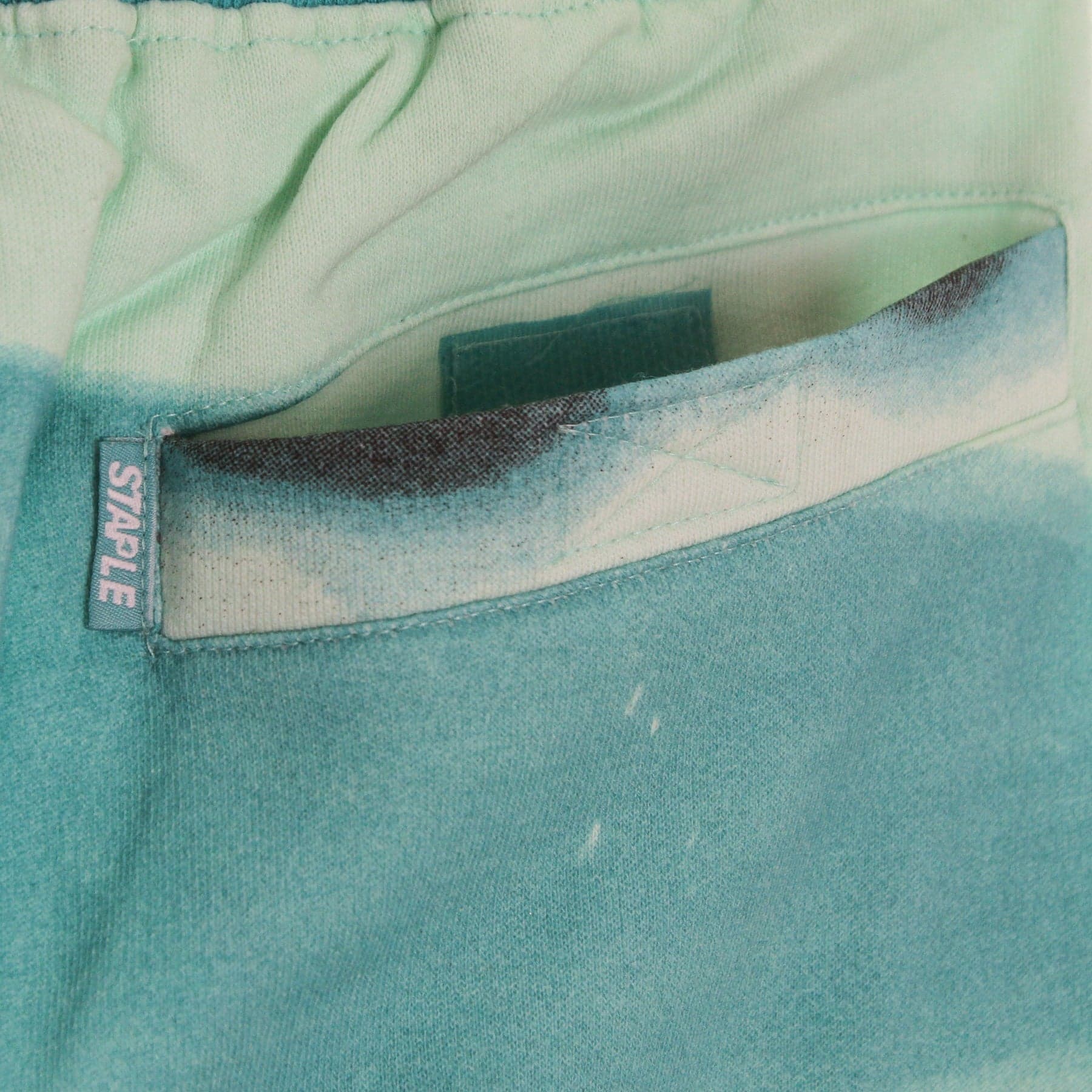 STAPLE Pantalone Tuta Felpato Uomo Pigeon Logo Sweatpant Teal - 7