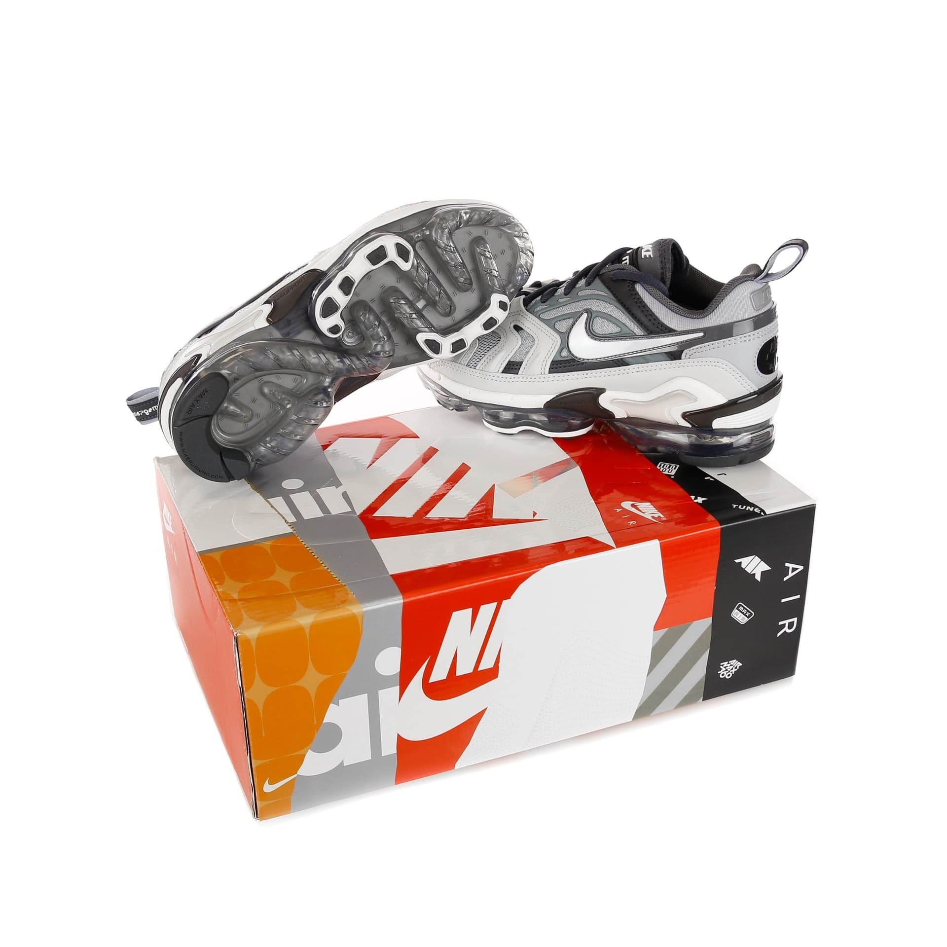 Nike Scarpa Bassa Uomo Air Vapormax Evo Wolf Grey/white/anthracite/dark Grey - 10