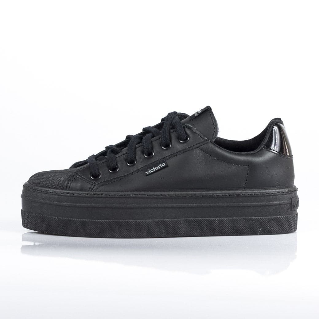 VICTORIA Scarpa Bassa Donna Deportivo Piel Negro - 10