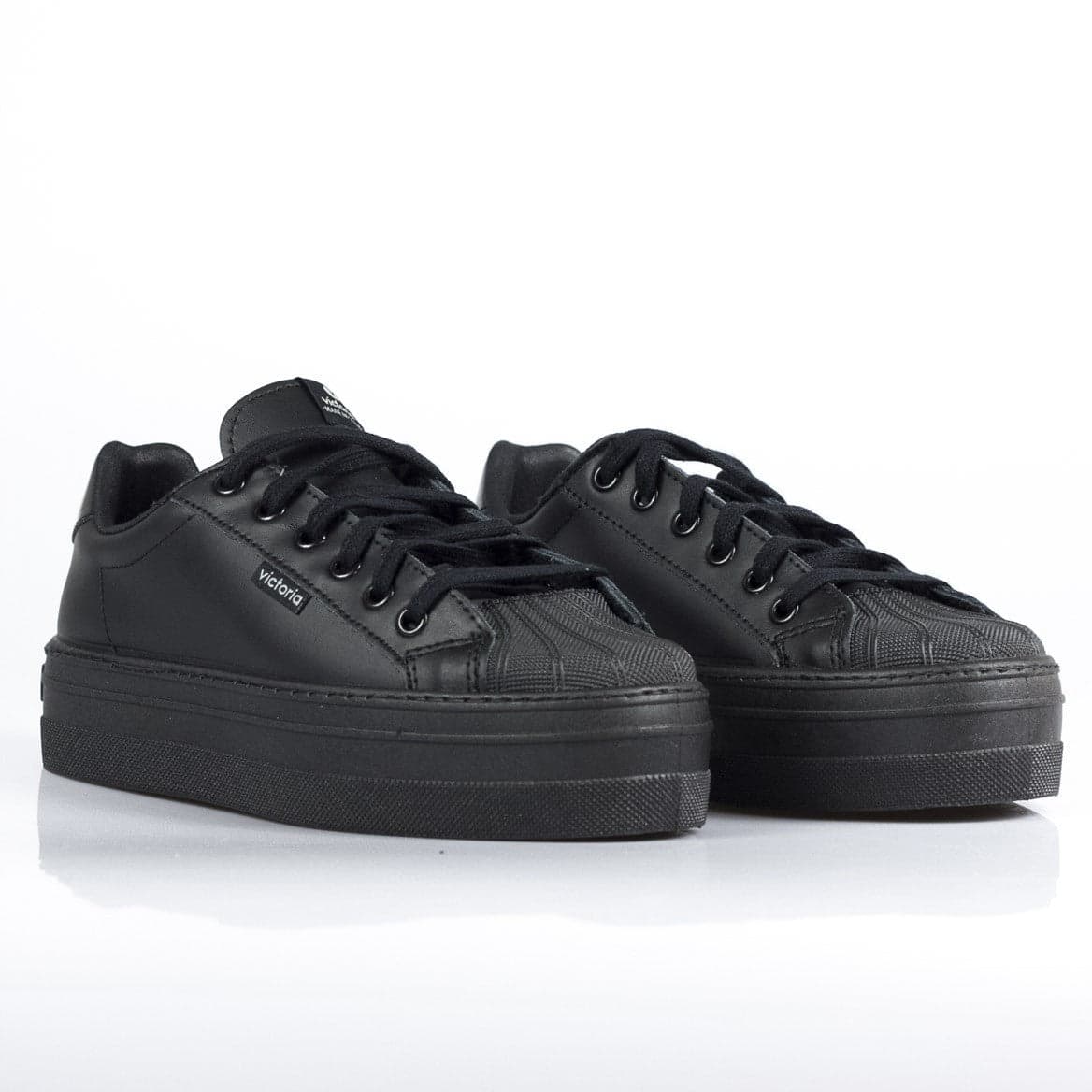 VICTORIA Scarpa Bassa Donna Deportivo Piel Negro - 4