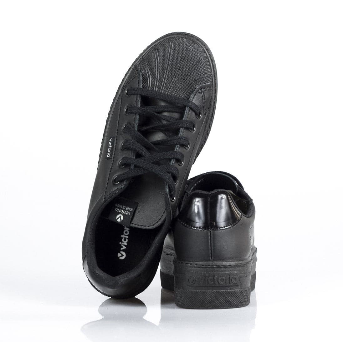 VICTORIA Scarpa Bassa Donna Deportivo Piel Negro - 7