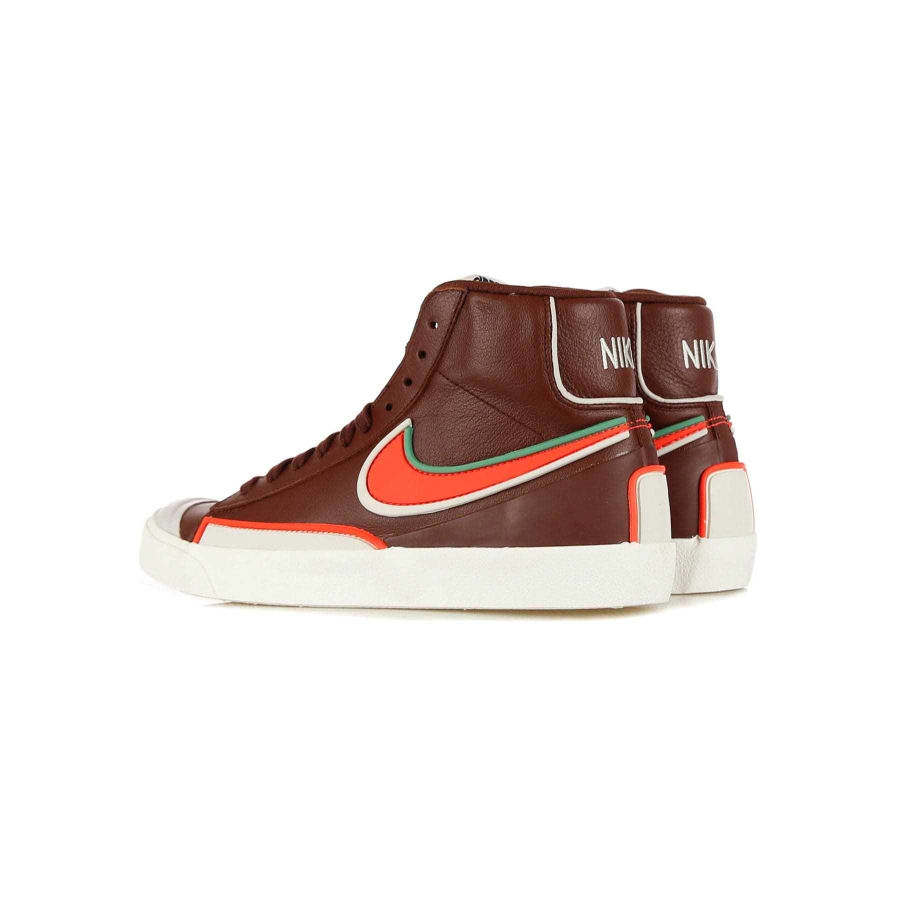 Nike Scarpa Alta Uomo Blazer Mid 77 Infinite Bronze Eclipse/bright Crimson/light Bone - 8