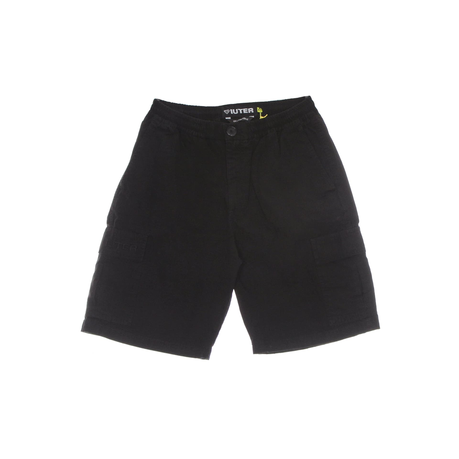 IUTER Pantalone Corto Uomo Cargo Short Black - 5