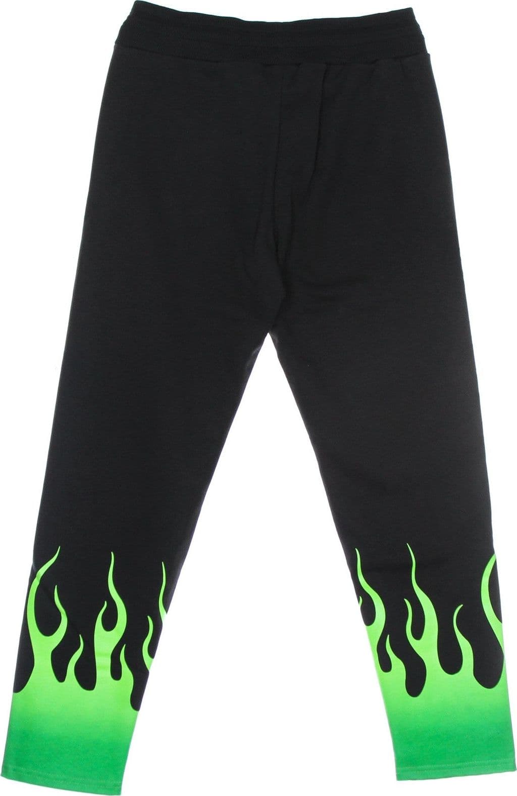 VISION OF SUPER Pantalone Tuta Leggero Uomo Green Shaded Flames Pants Black/green - 3