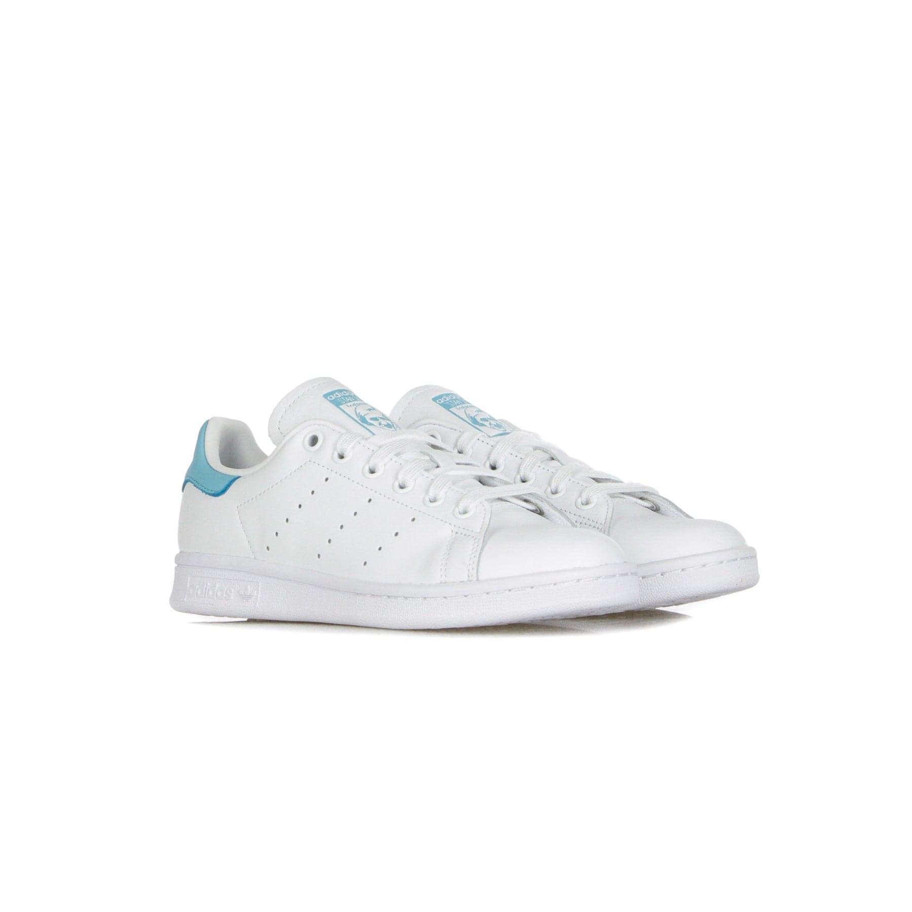 Adidas Scarpa Bassa Uomo Stan Smith Cloud White/cloud White/blue Glow - 5