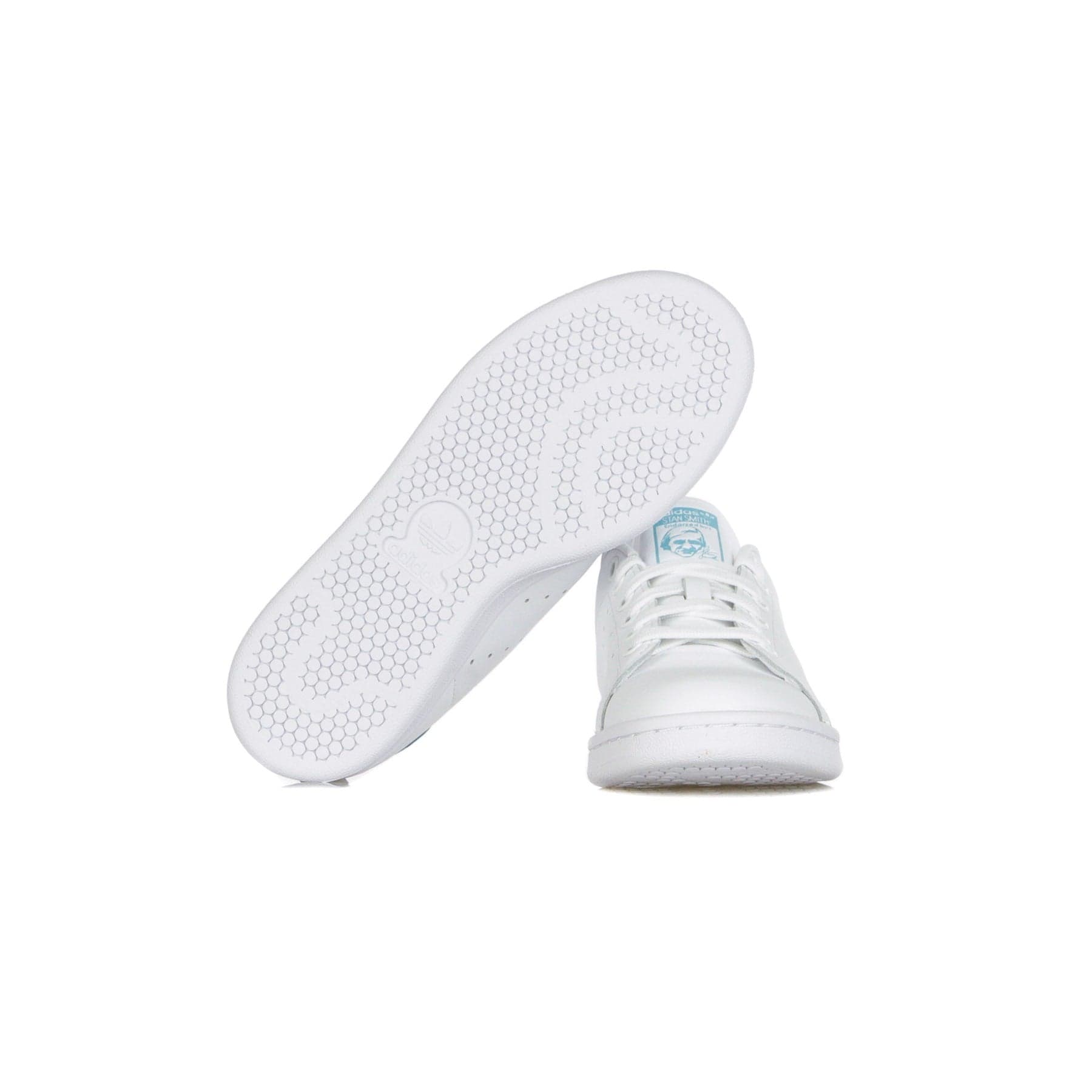 Adidas Scarpa Bassa Uomo Stan Smith Cloud White/cloud White/blue Glow - 9