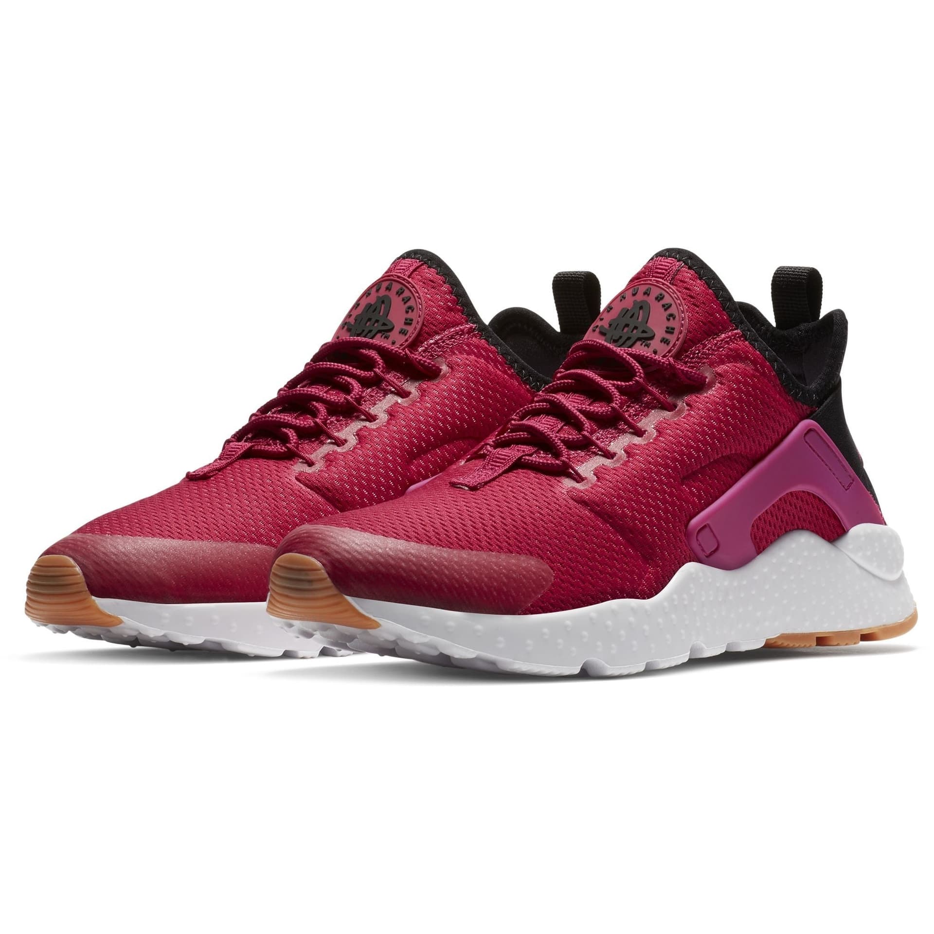 Nike Scarpa Bassa Donna W Air Huarache Run Ultra Fucsia/bianco - 3