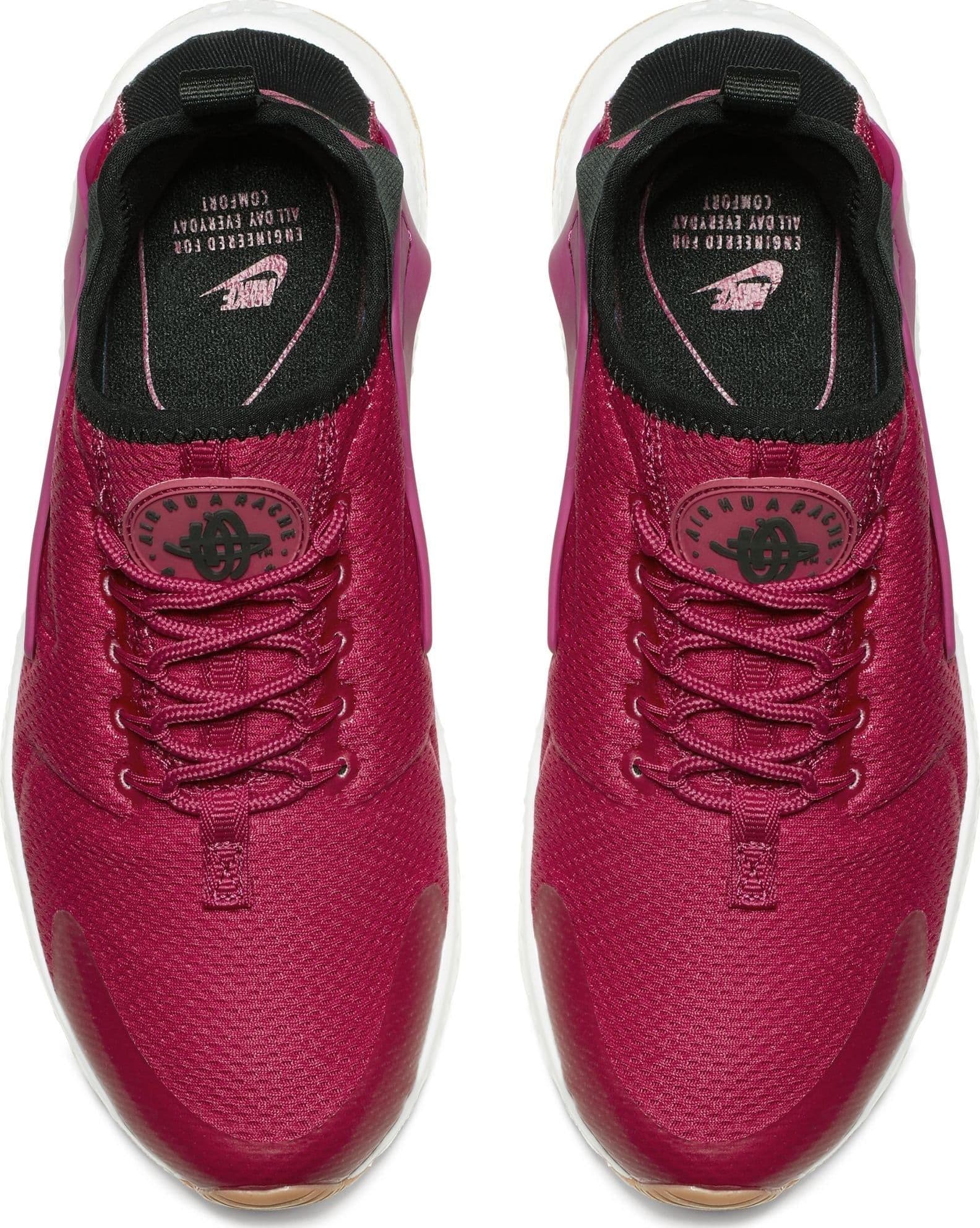 Nike Scarpa Bassa Donna W Air Huarache Run Ultra Fucsia/bianco - 4