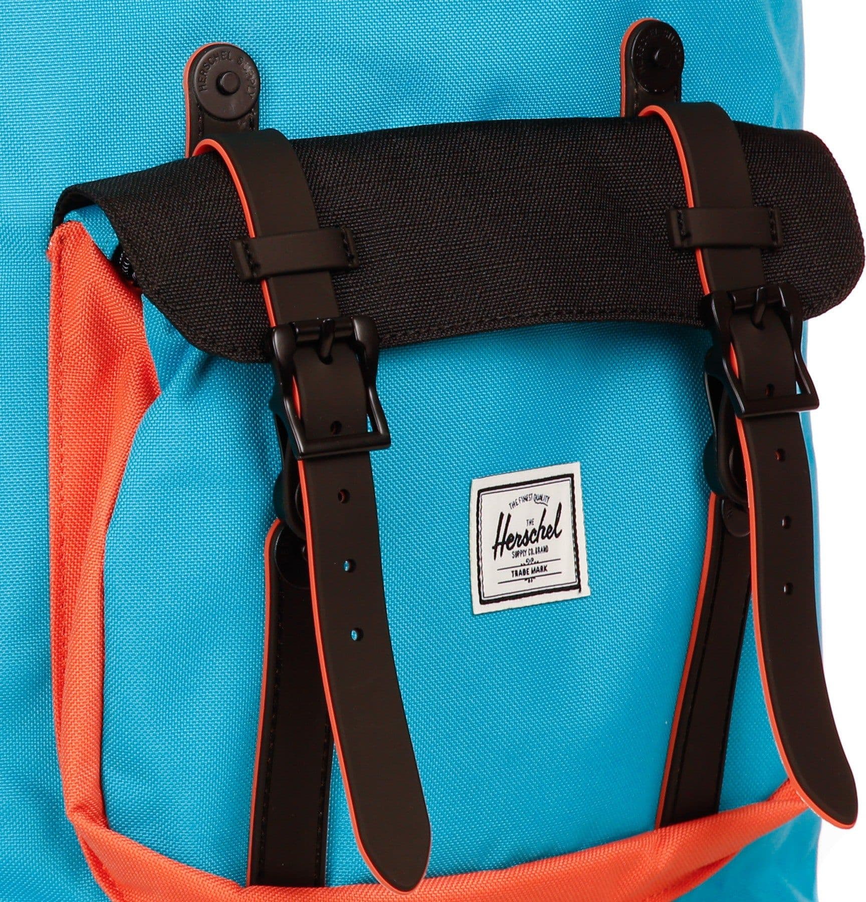 HERSCHEL Zaino Uomo Little America Blue Bird/black/ember Glow - 5