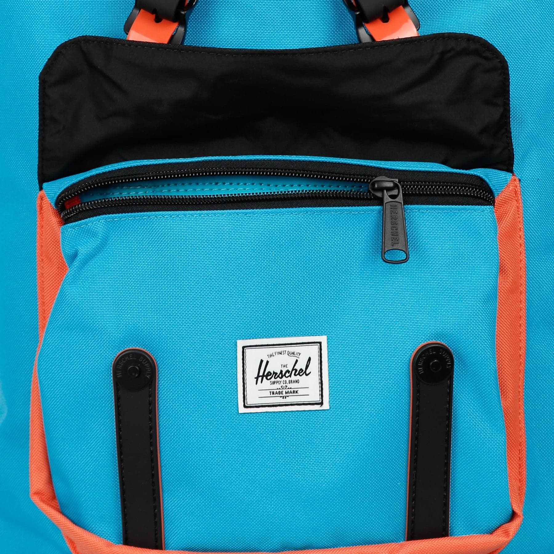 HERSCHEL Zaino Uomo Little America Blue Bird/black/ember Glow - 6