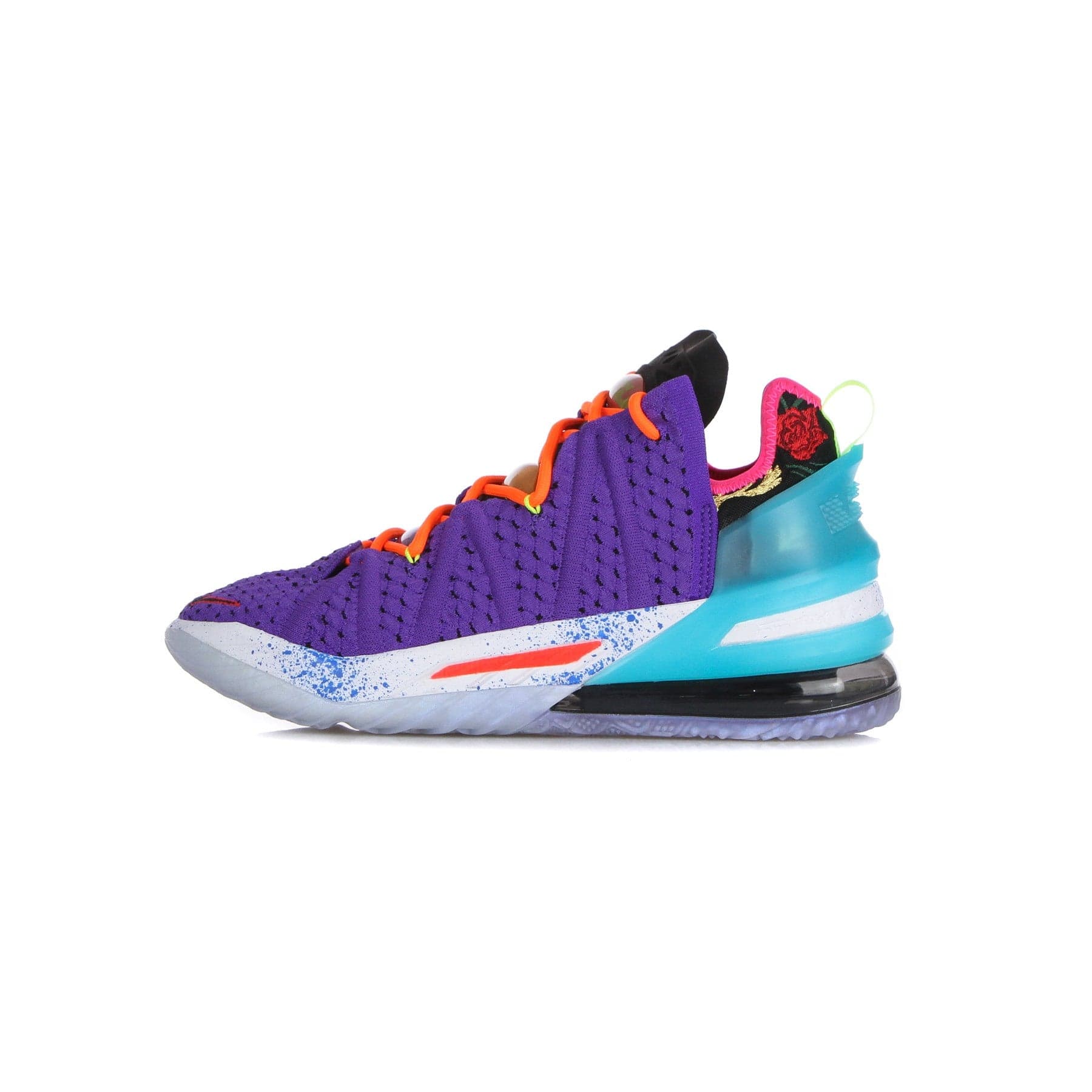 NIKE NBA Scarpa Basket Uomo Lebron Xviii "best 1-9" Psychic Purple/black/multi - 15