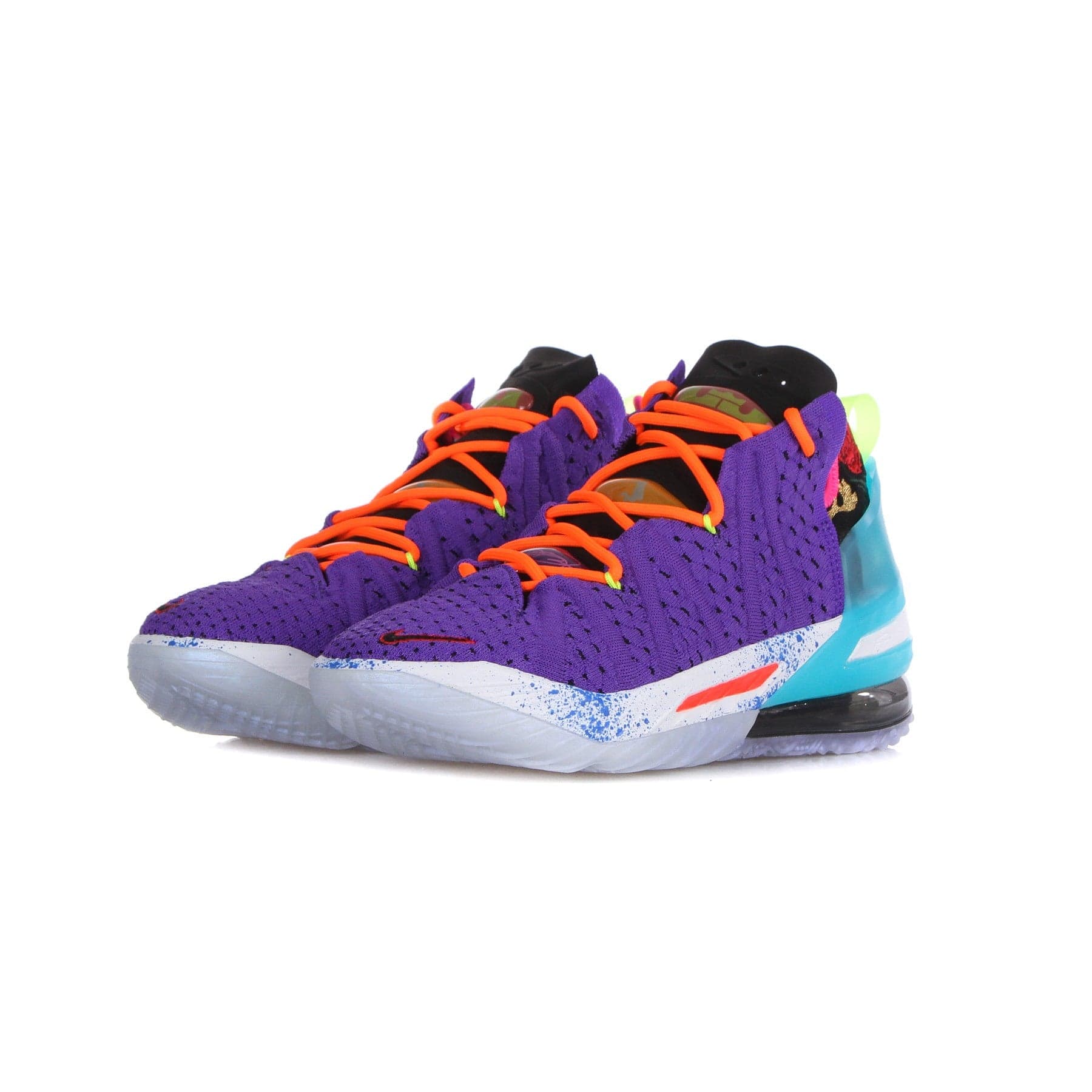 NIKE NBA Scarpa Basket Uomo Lebron Xviii "best 1-9" Psychic Purple/black/multi - 3