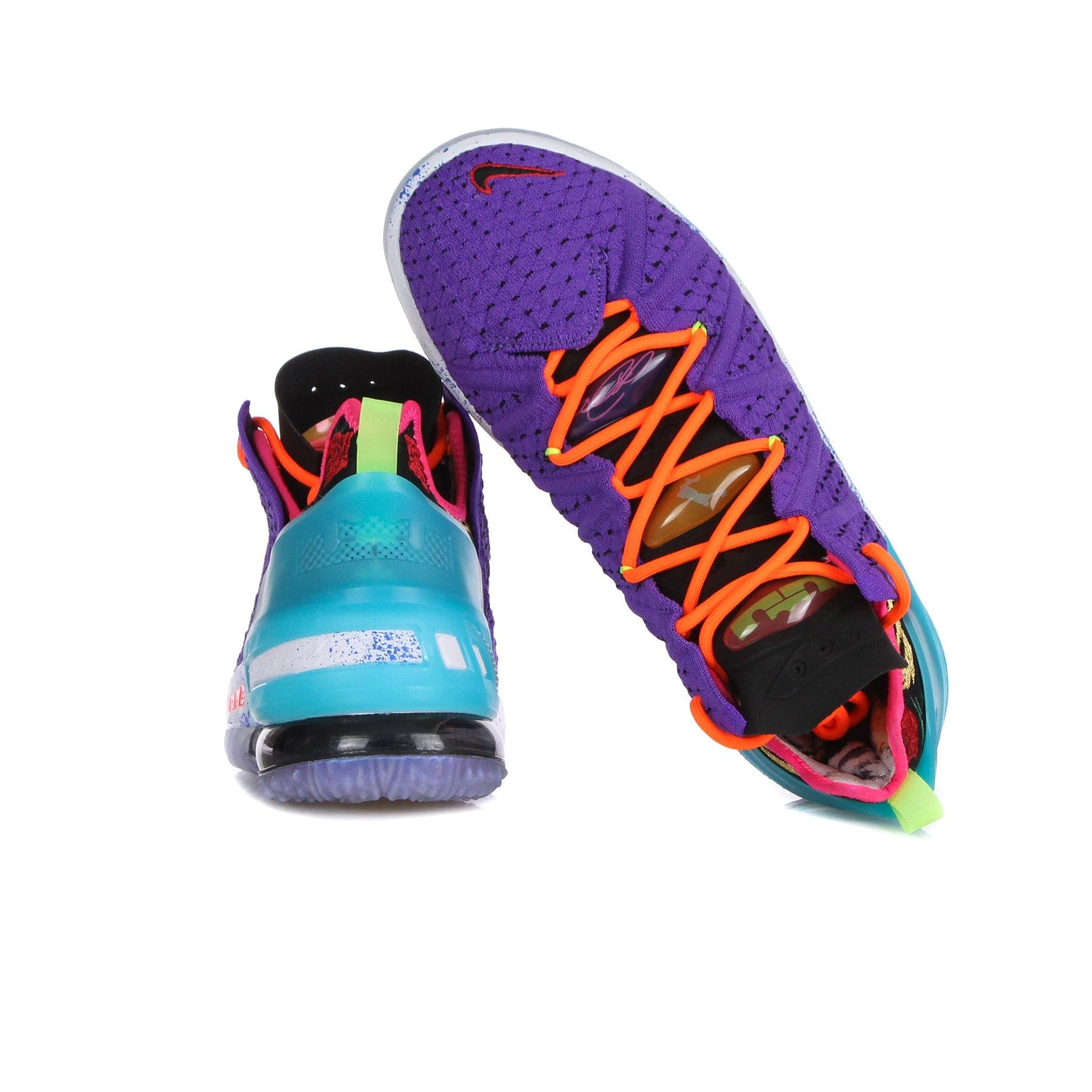 NIKE NBA Scarpa Basket Uomo Lebron Xviii "best 1-9" Psychic Purple/black/multi - 9