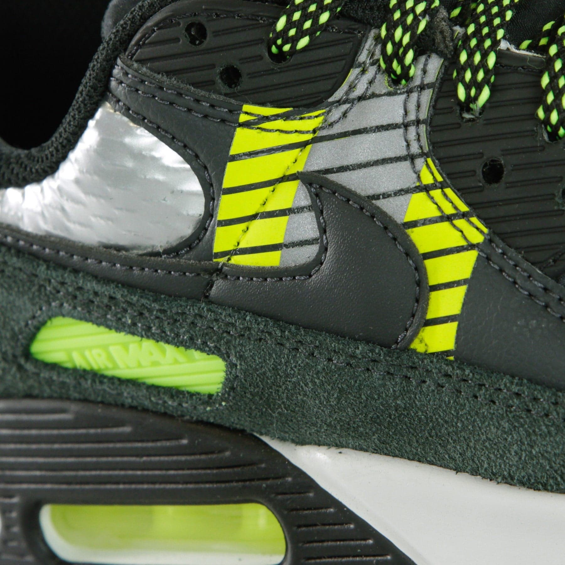 Nike Scarpa Bassa Uomo Air Max 90 3m Anthracite/anthracite/volt/black - 12