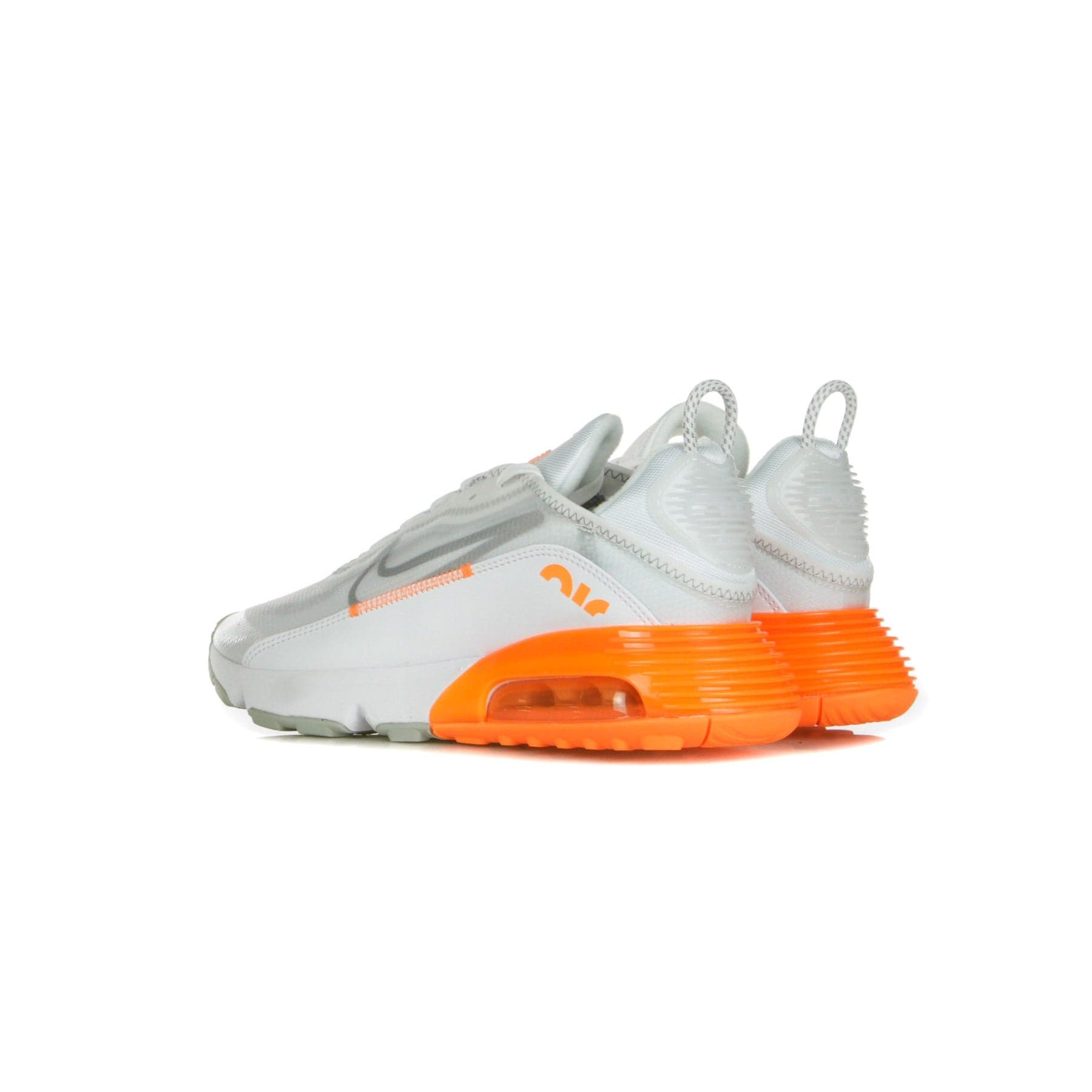 Nike Scarpa Bassa Uomo Air Max 2090 White/metallic Silver/total Orange - 8