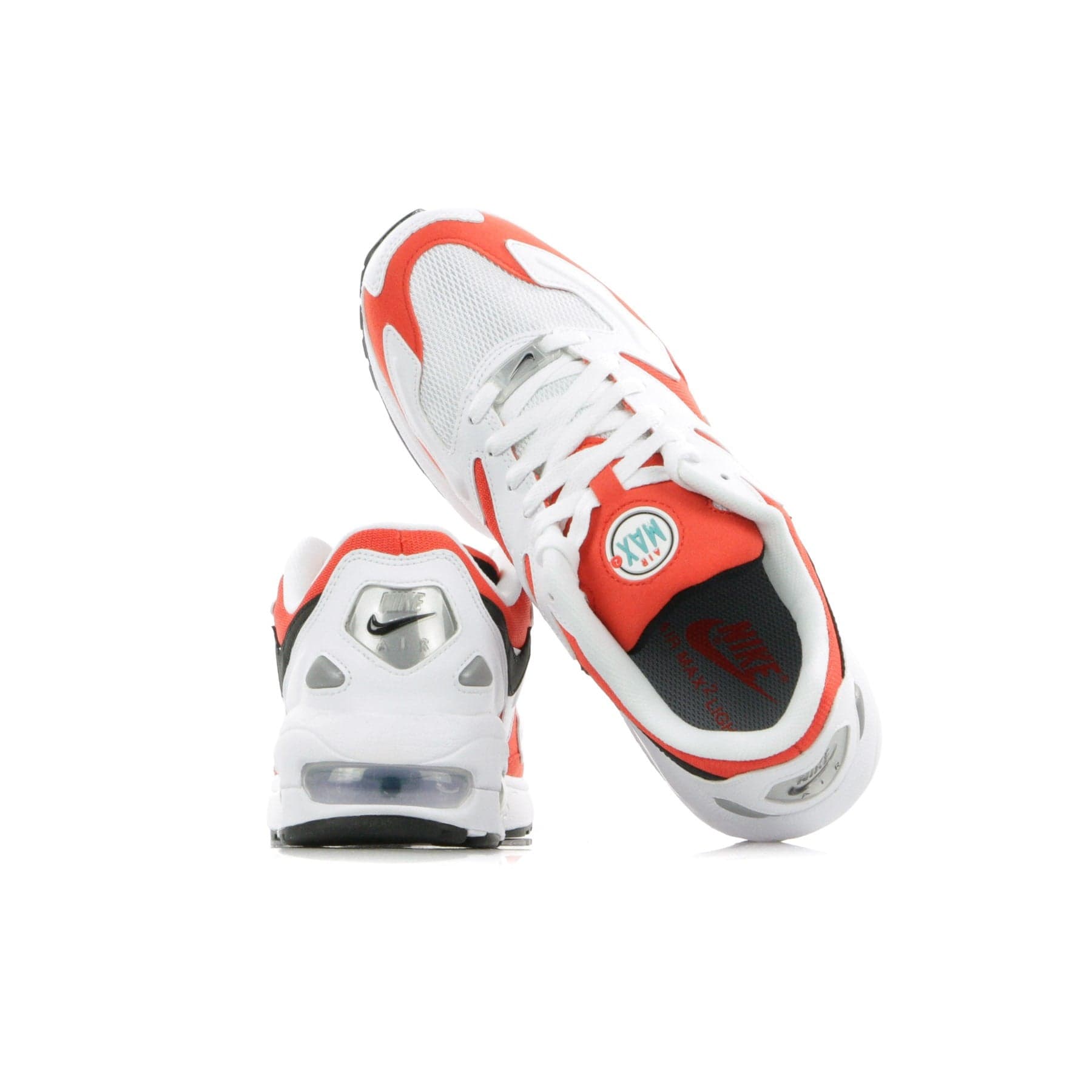 Nike Scarpa Bassa Uomo Air Max 2 Light White/black/habanero Red/cool Grey - 2
