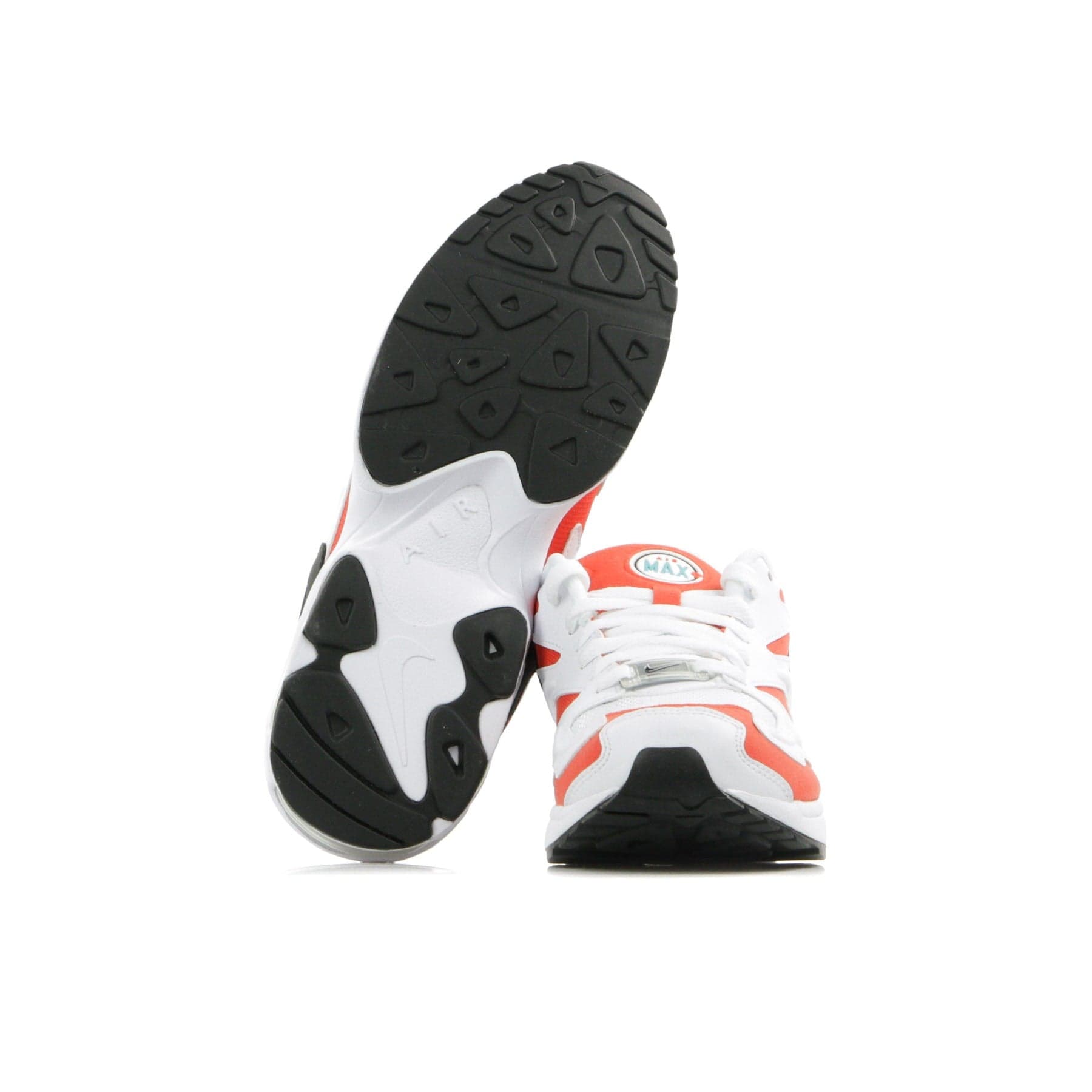 Nike Scarpa Bassa Uomo Air Max 2 Light White/black/habanero Red/cool Grey - 11