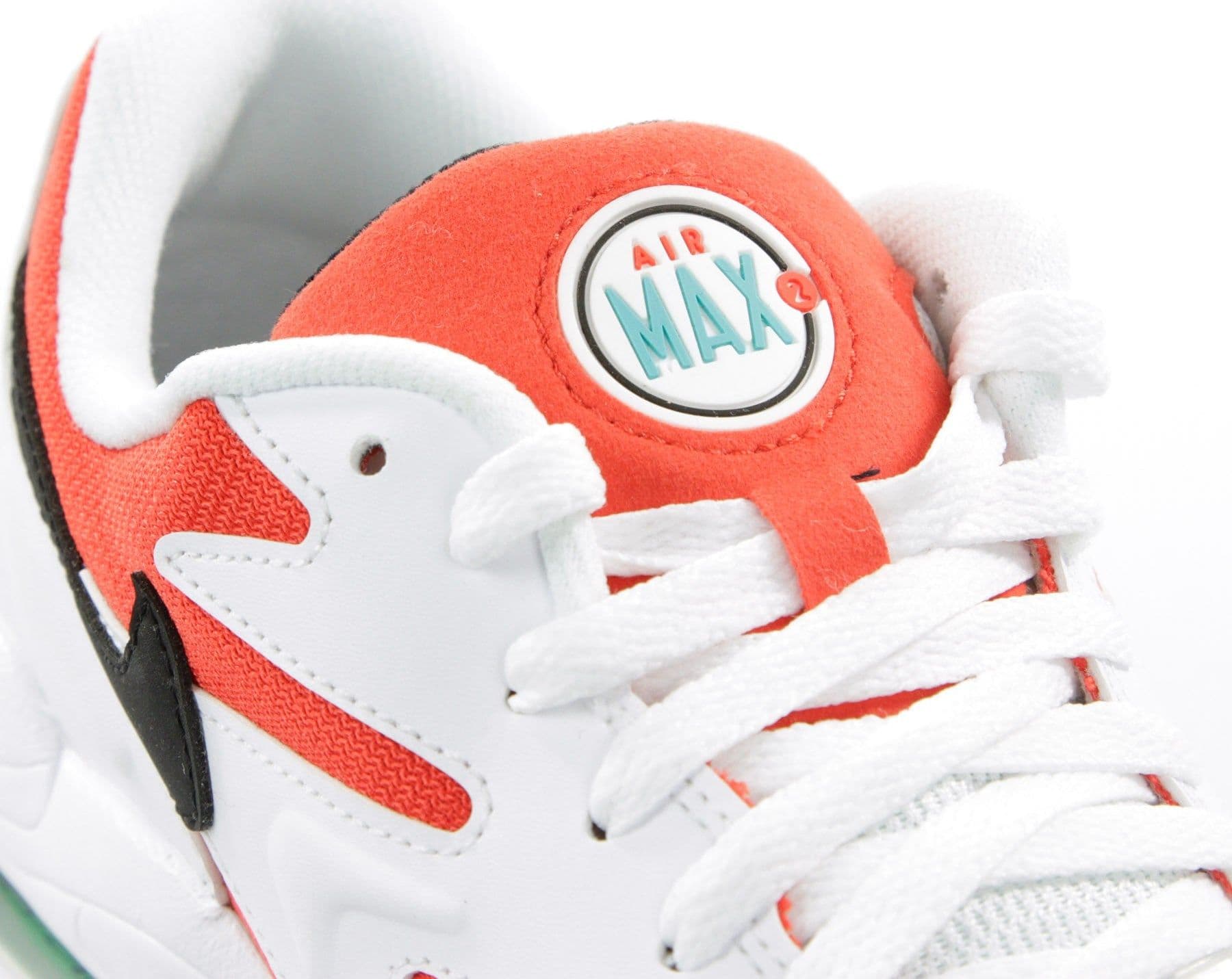 Nike Scarpa Bassa Uomo Air Max 2 Light White/black/habanero Red/cool Grey - 3