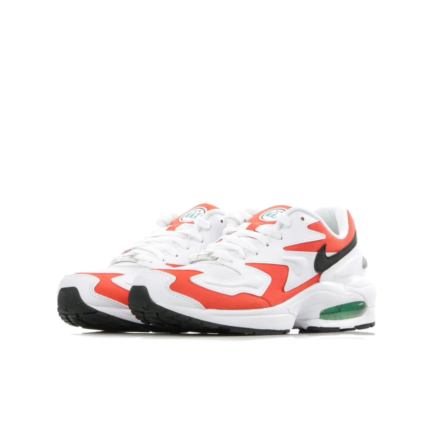 Nike Scarpa Bassa Uomo Air Max 2 Light White/black/habanero Red/cool Grey - 5