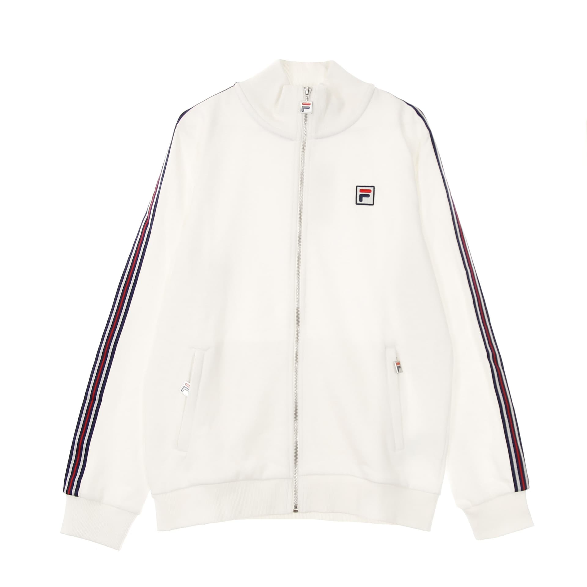 FILA Felpa Leggera Collo Alto Uomo Hemi Track Jacket Blanc De Blanc - 5
