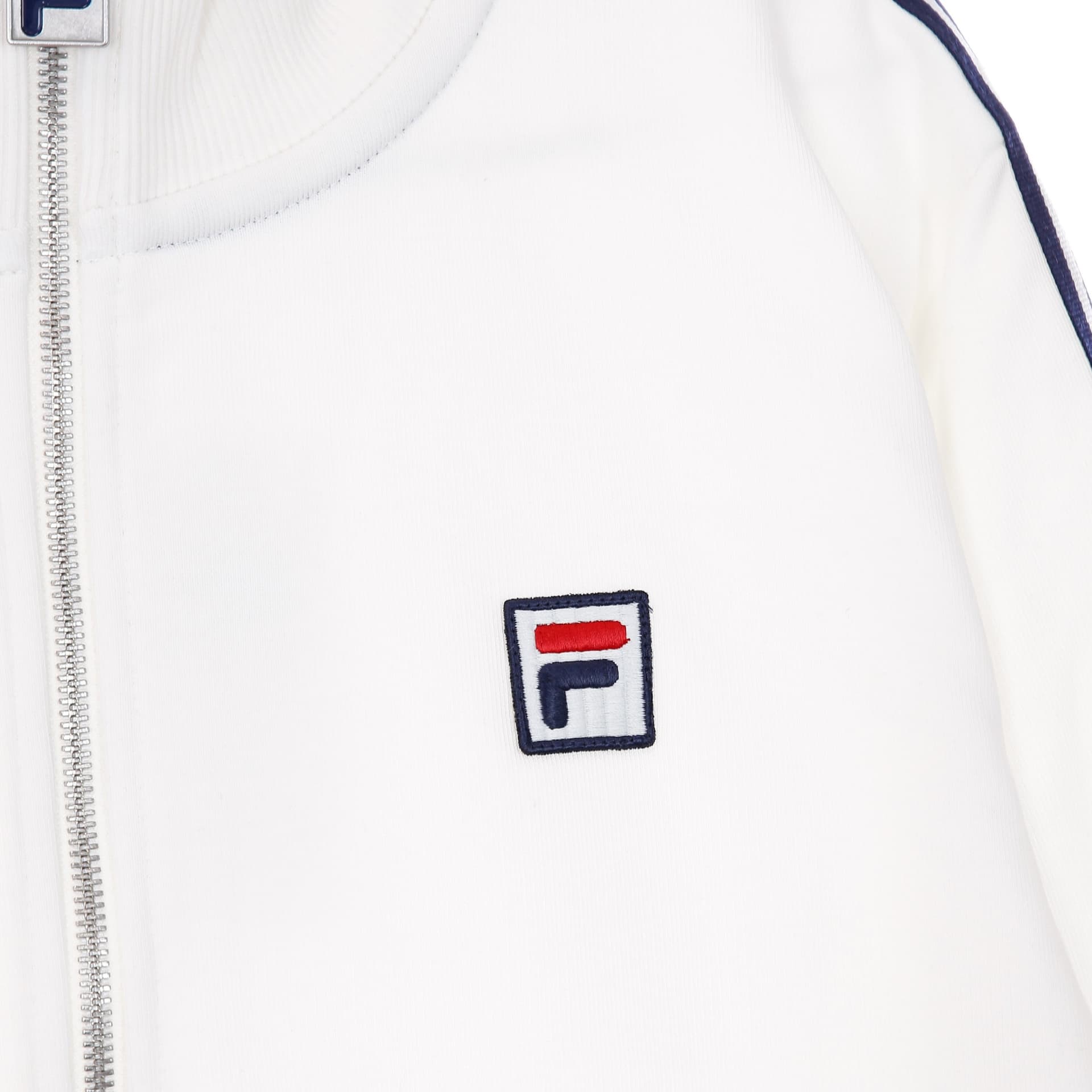 FILA Felpa Leggera Collo Alto Uomo Hemi Track Jacket Blanc De Blanc - 3