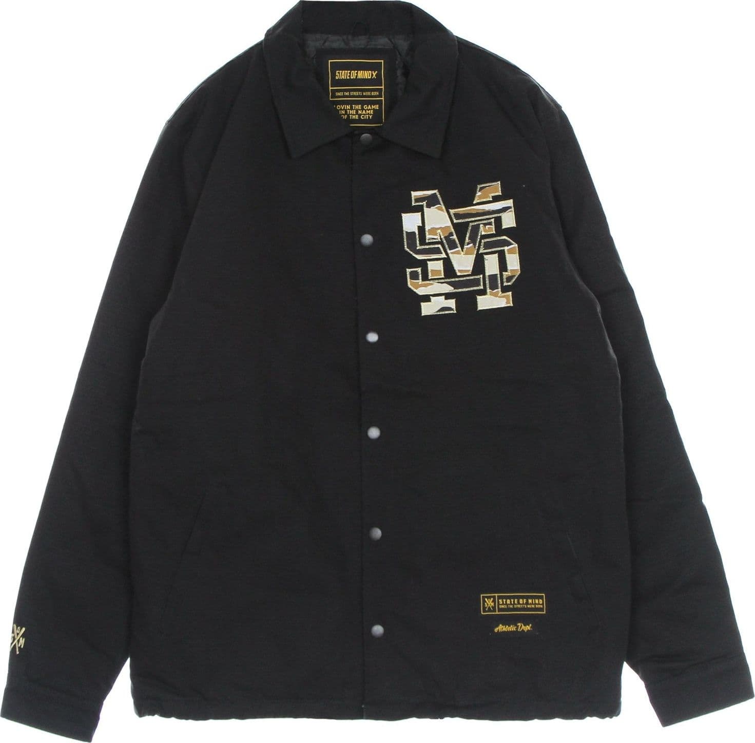 5TATE OF MIND Giacca Coach Jacket Uomo Monogram Jacket Black - 7