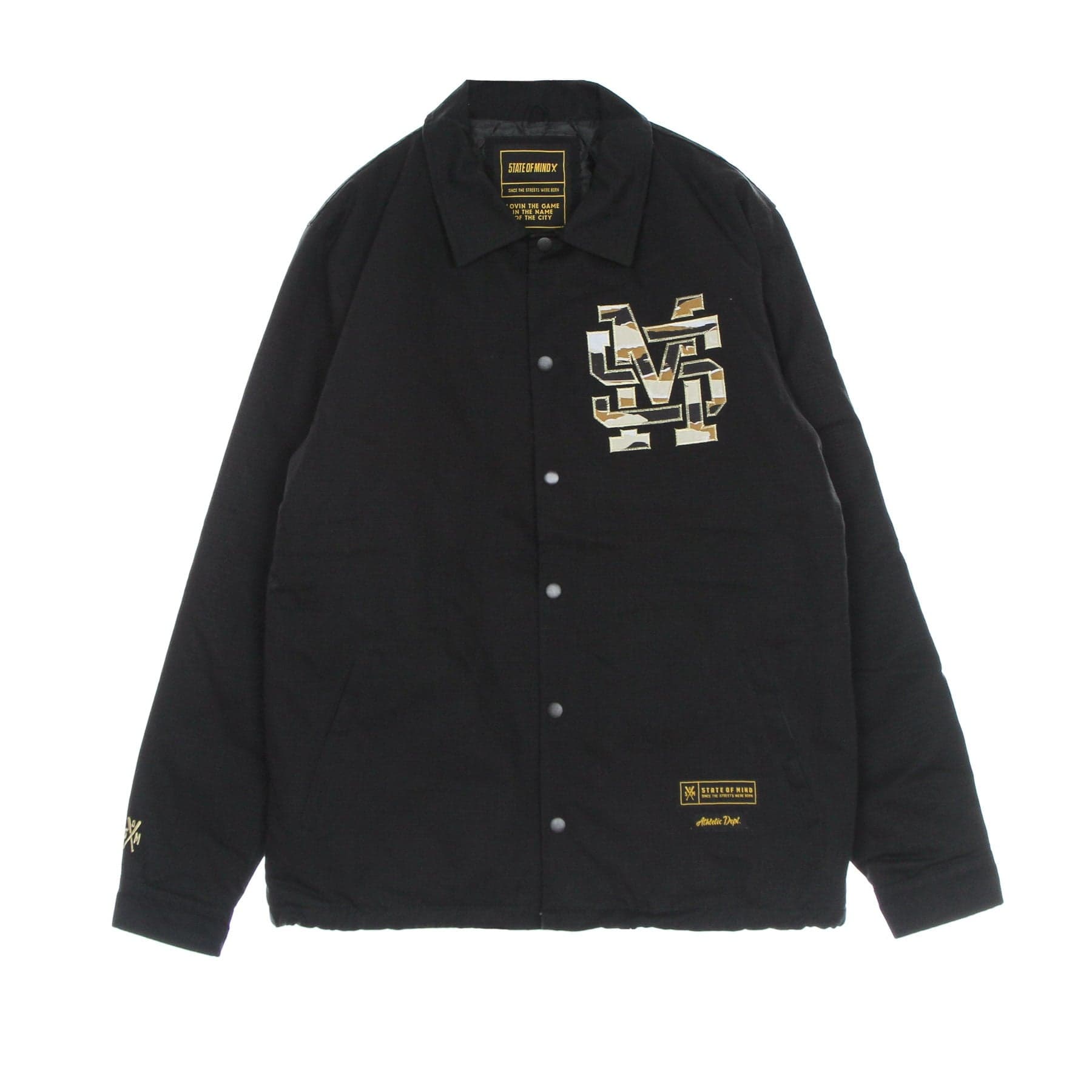 5TATE OF MIND Giacca Coach Jacket Uomo Monogram Jacket Black - 7