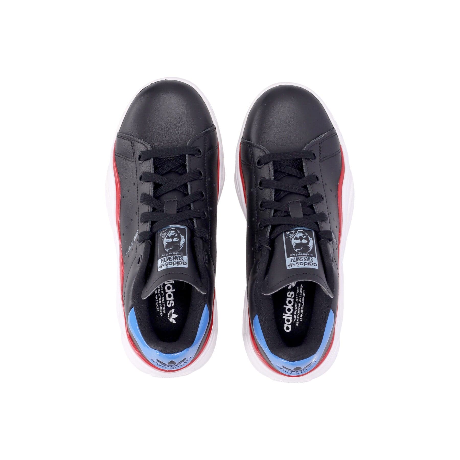 Adidas Scarpa Bassa Donna Stan Smith Millenco Core Black/bright Royal/better Scarlet - 6