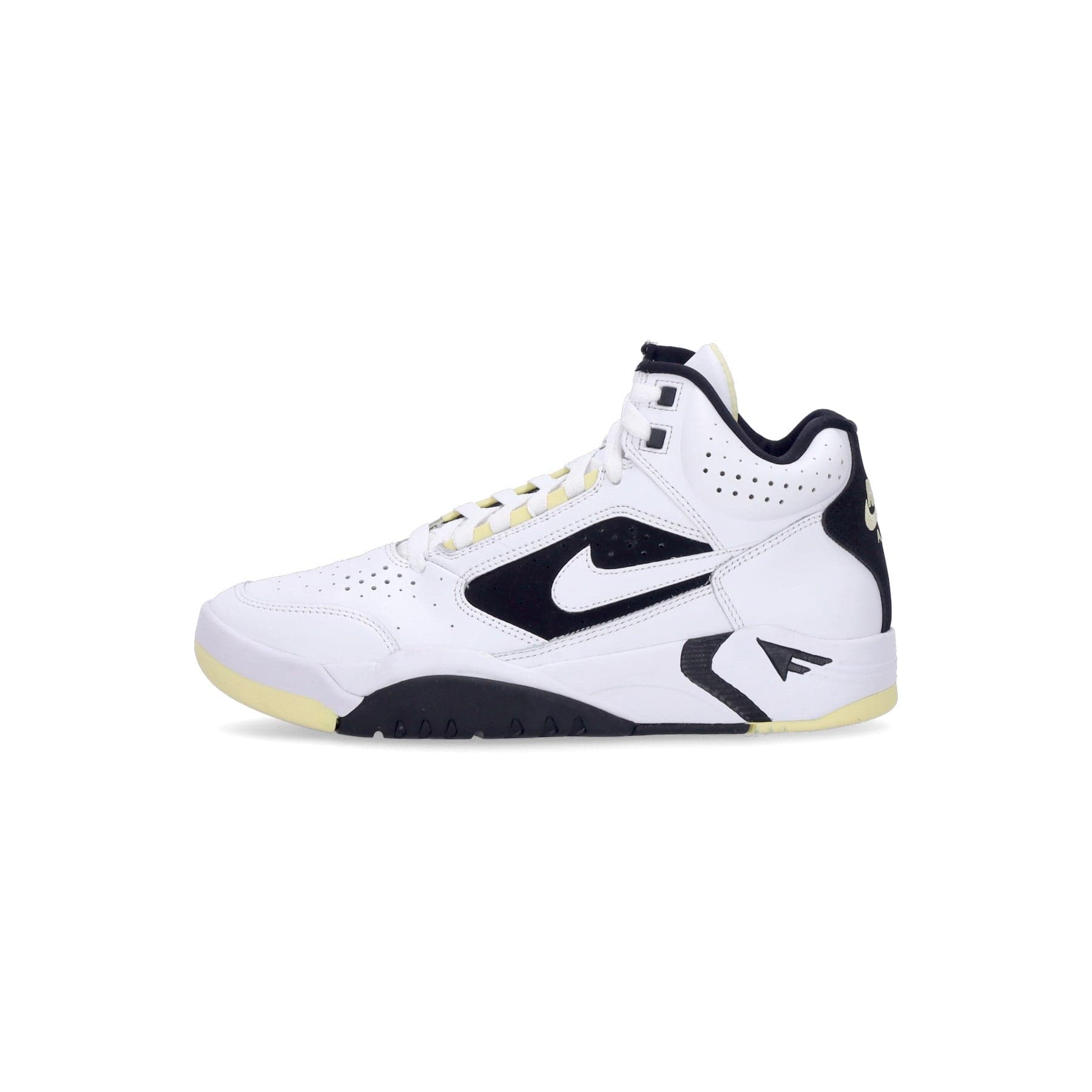 Nike Scarpa Alta Uomo Air Flight Lite Mid White/white/lemon/black - 10