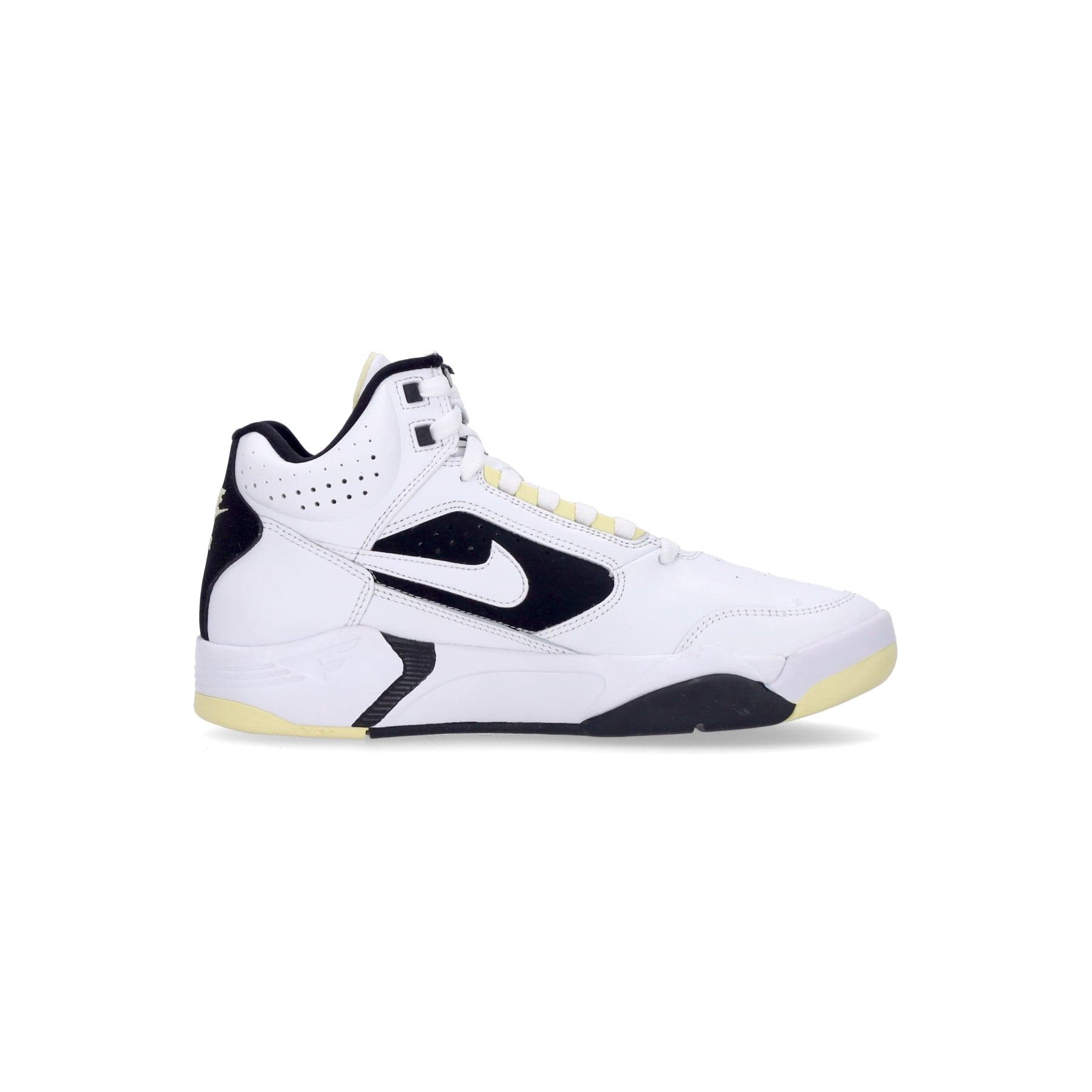 Nike Scarpa Alta Uomo Air Flight Lite Mid White/white/lemon/black - 2