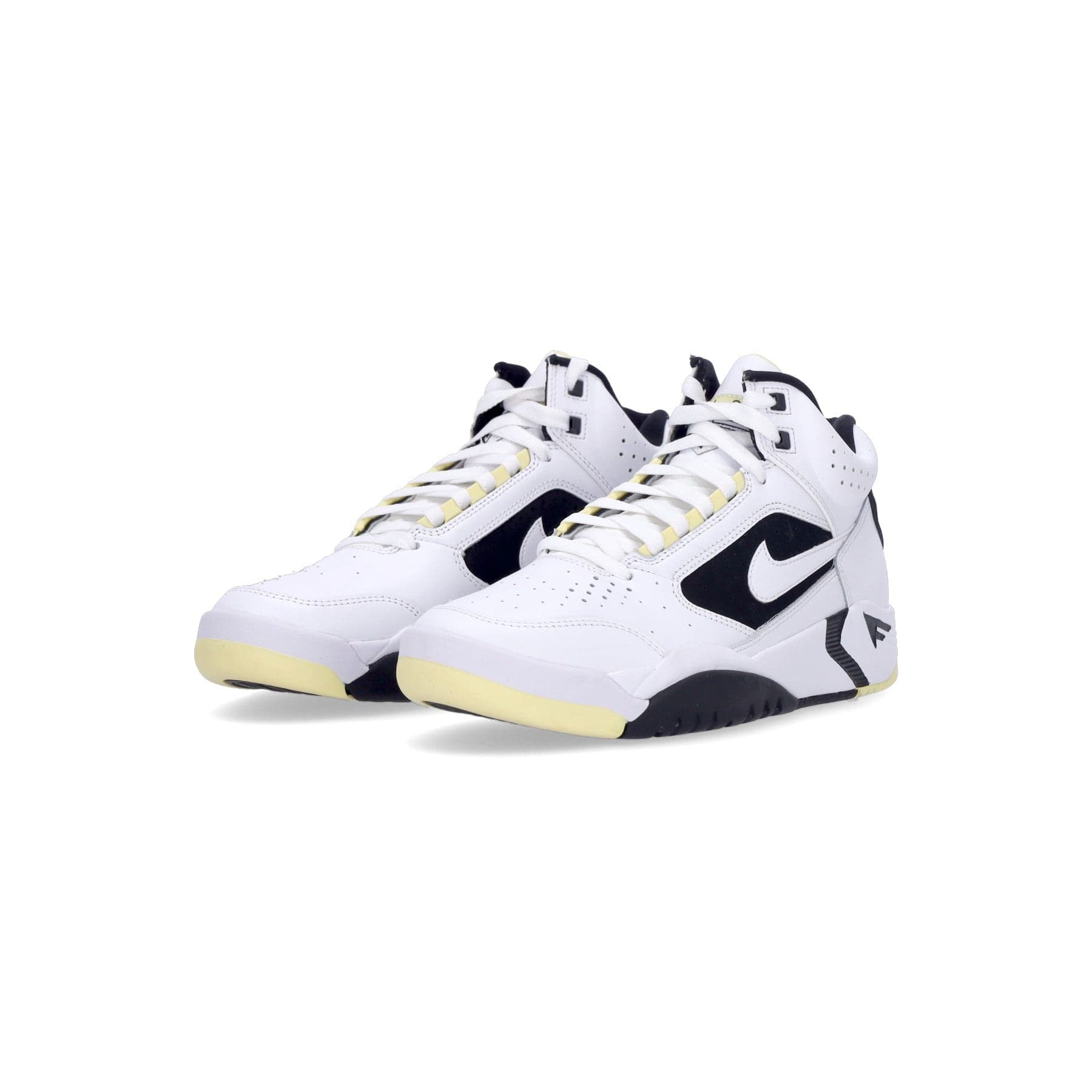 Nike Scarpa Alta Uomo Air Flight Lite Mid White/white/lemon/black - 3