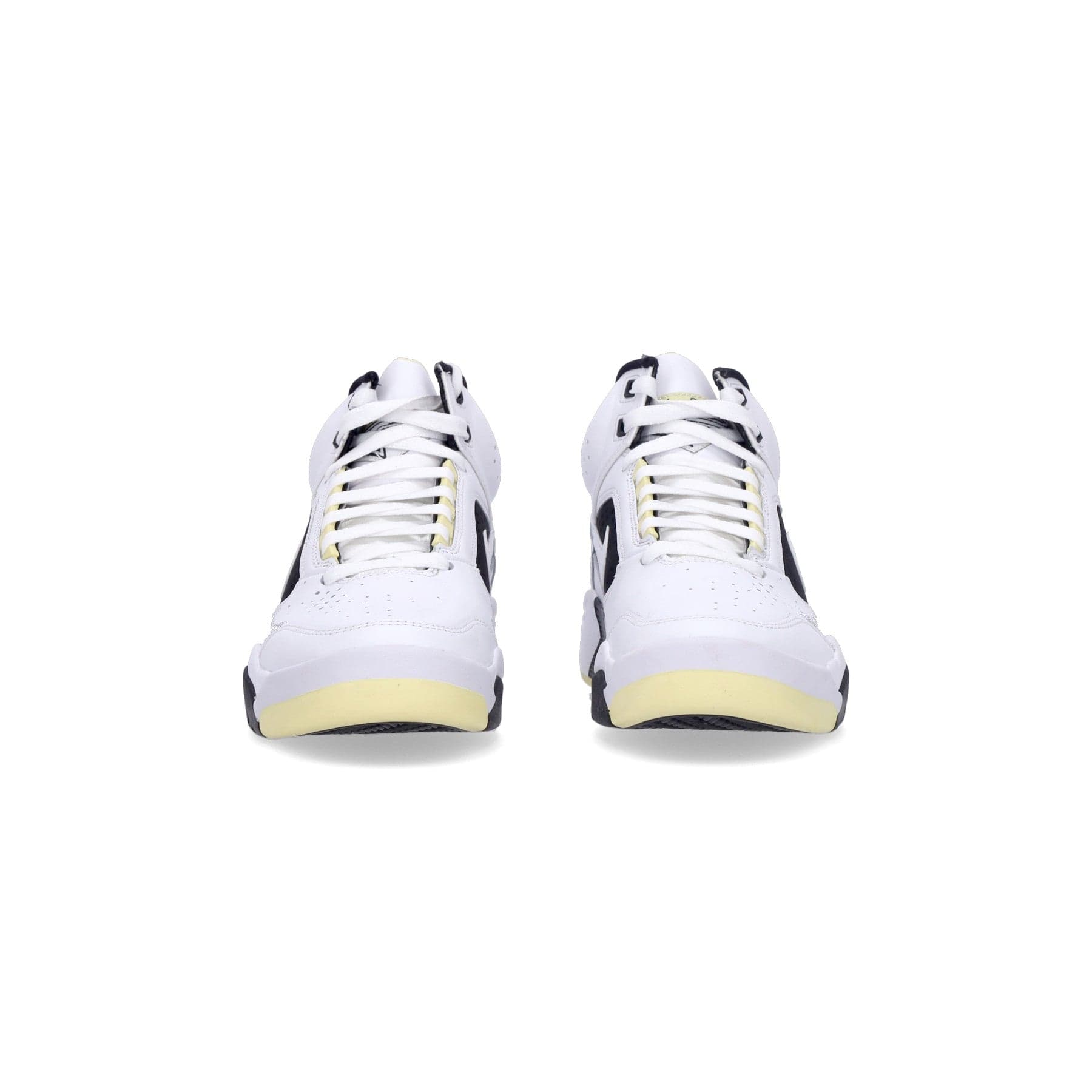 Nike Scarpa Alta Uomo Air Flight Lite Mid White/white/lemon/black - 4