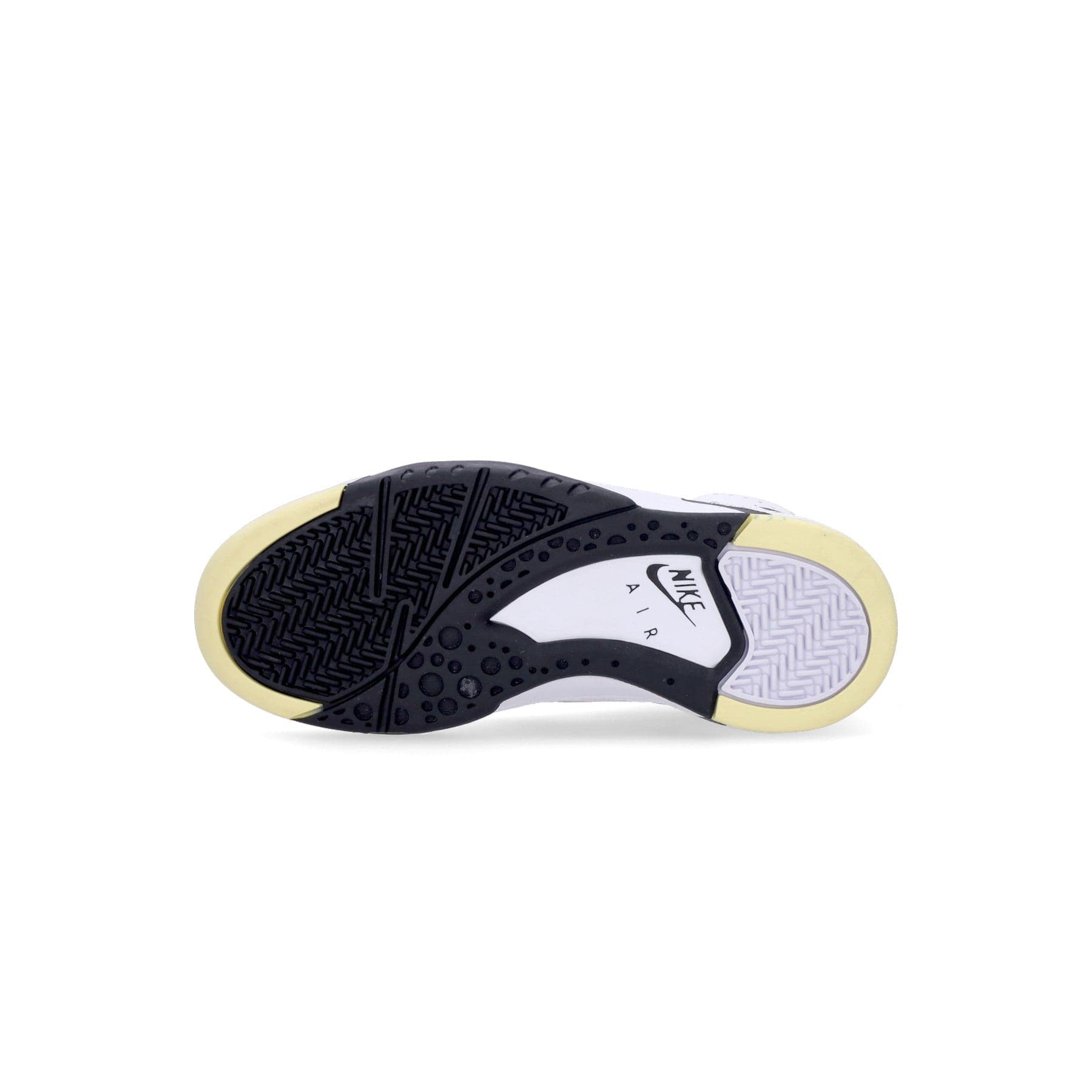 Nike Scarpa Alta Uomo Air Flight Lite Mid White/white/lemon/black - 7
