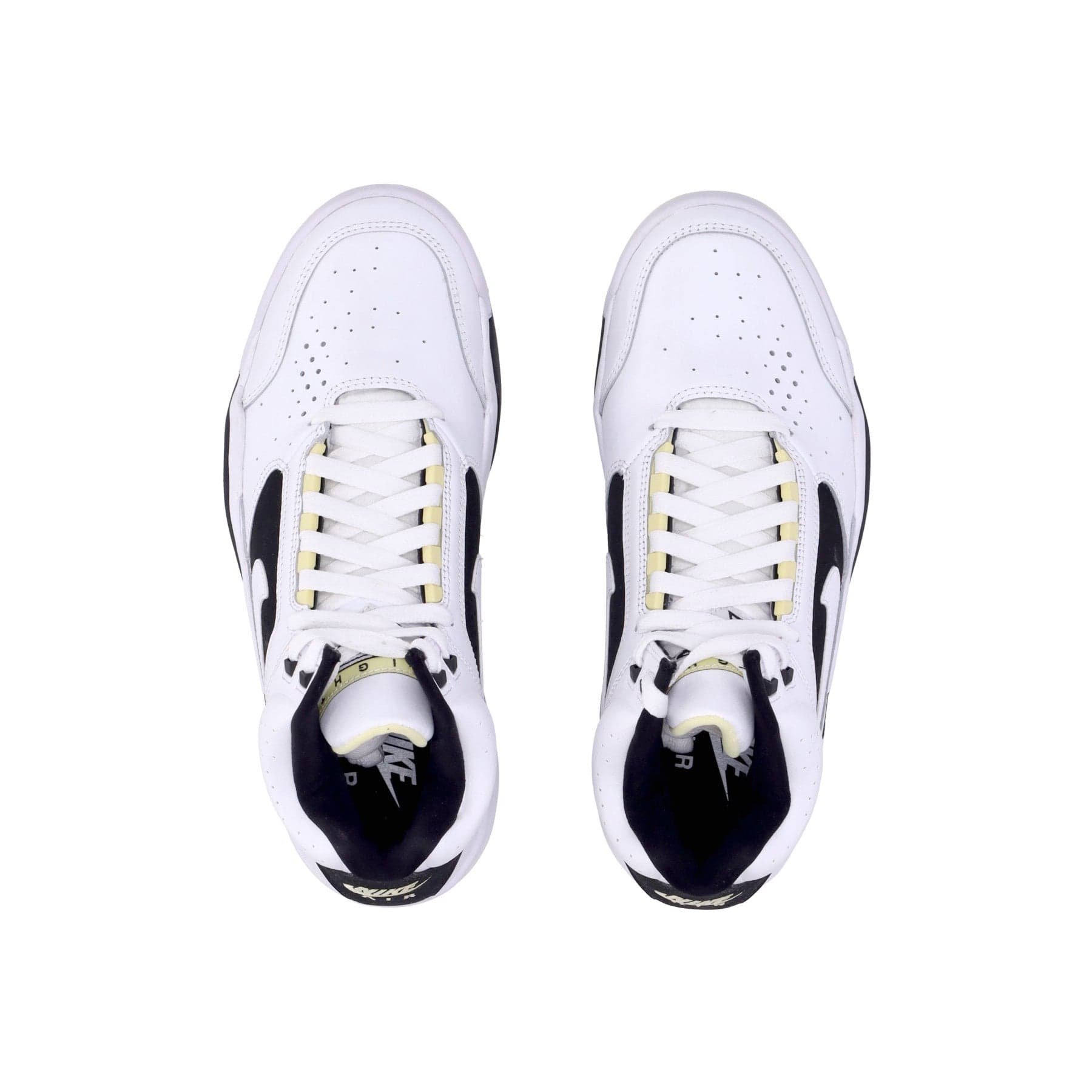 Nike Scarpa Alta Uomo Air Flight Lite Mid White/white/lemon/black - 8