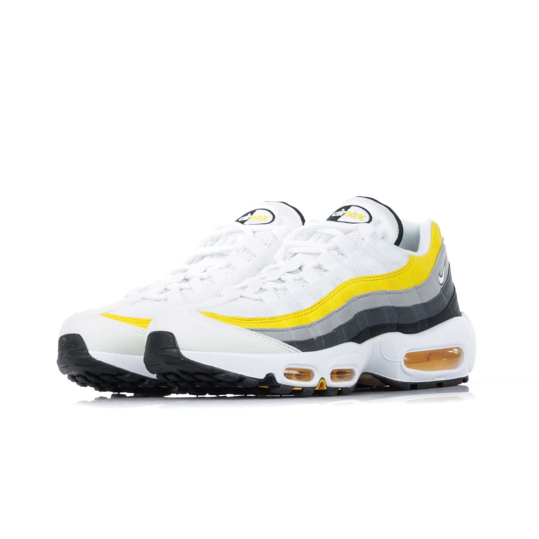 Nike Scarpa Bassa Uomo Air Max 95 White/white/amarillo/dark Grey - 3