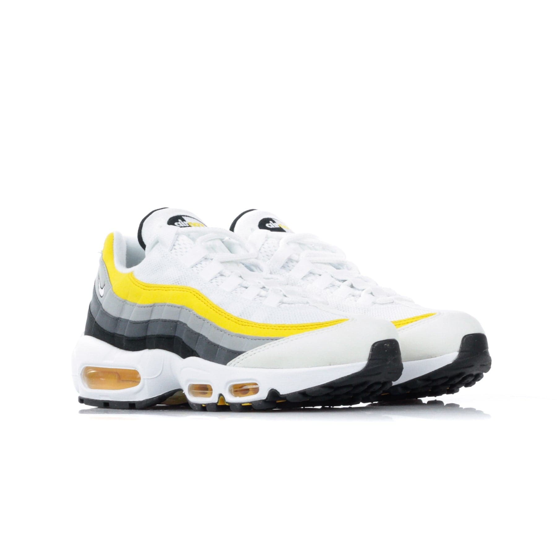 Nike Scarpa Bassa Uomo Air Max 95 White/white/amarillo/dark Grey - 5