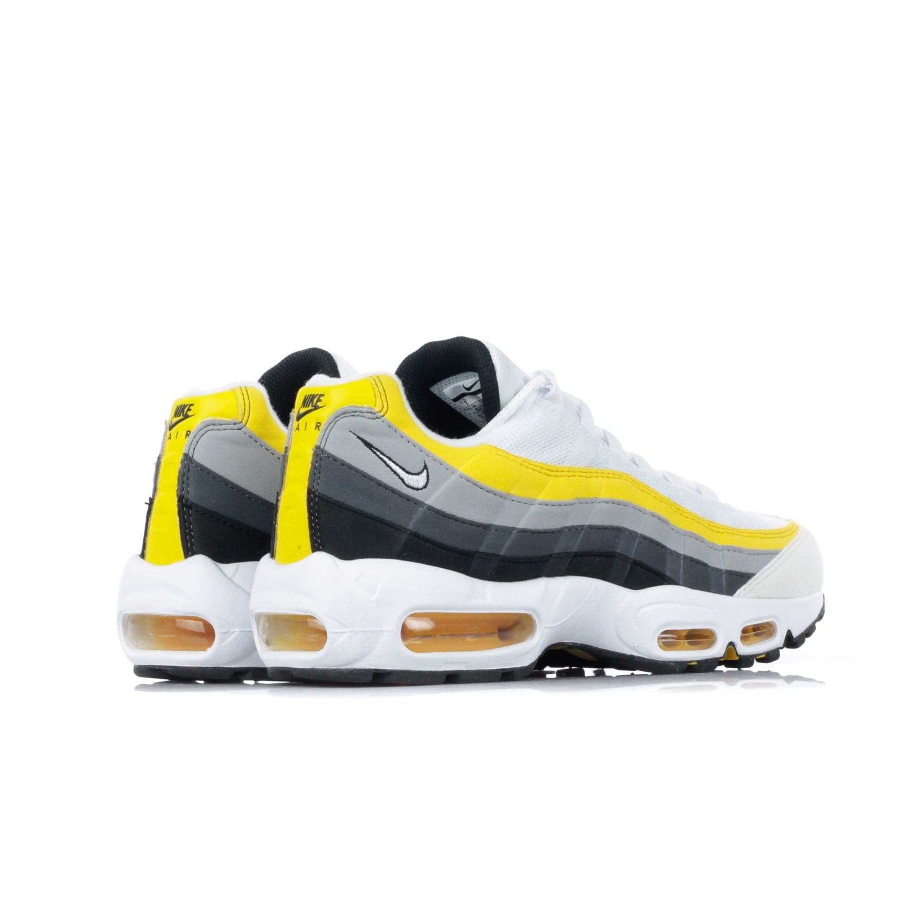 Nike Scarpa Bassa Uomo Air Max 95 White/white/amarillo/dark Grey - 6