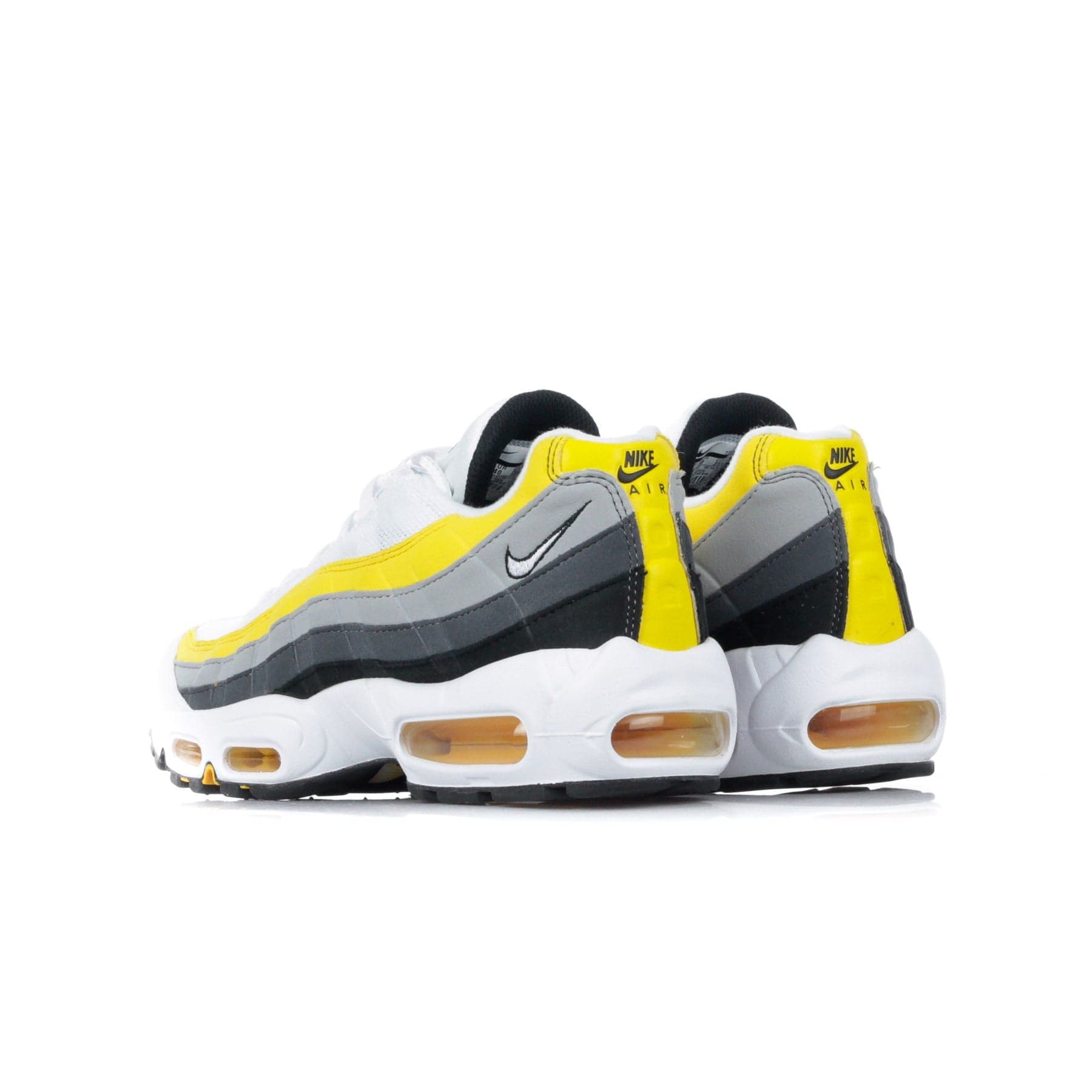Nike Scarpa Bassa Uomo Air Max 95 White/white/amarillo/dark Grey - 8