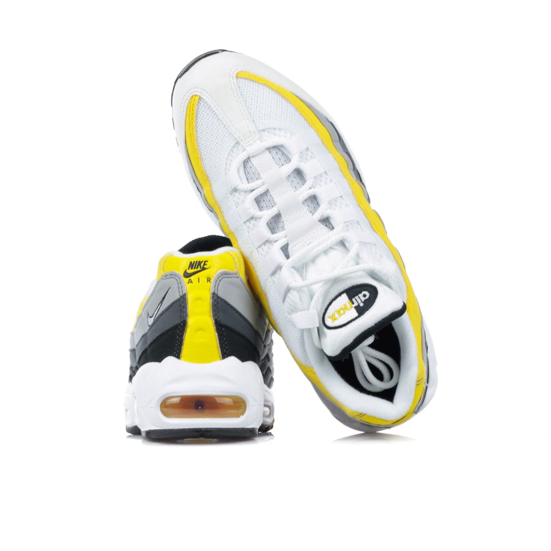 Nike Scarpa Bassa Uomo Air Max 95 White/white/amarillo/dark Grey - 10