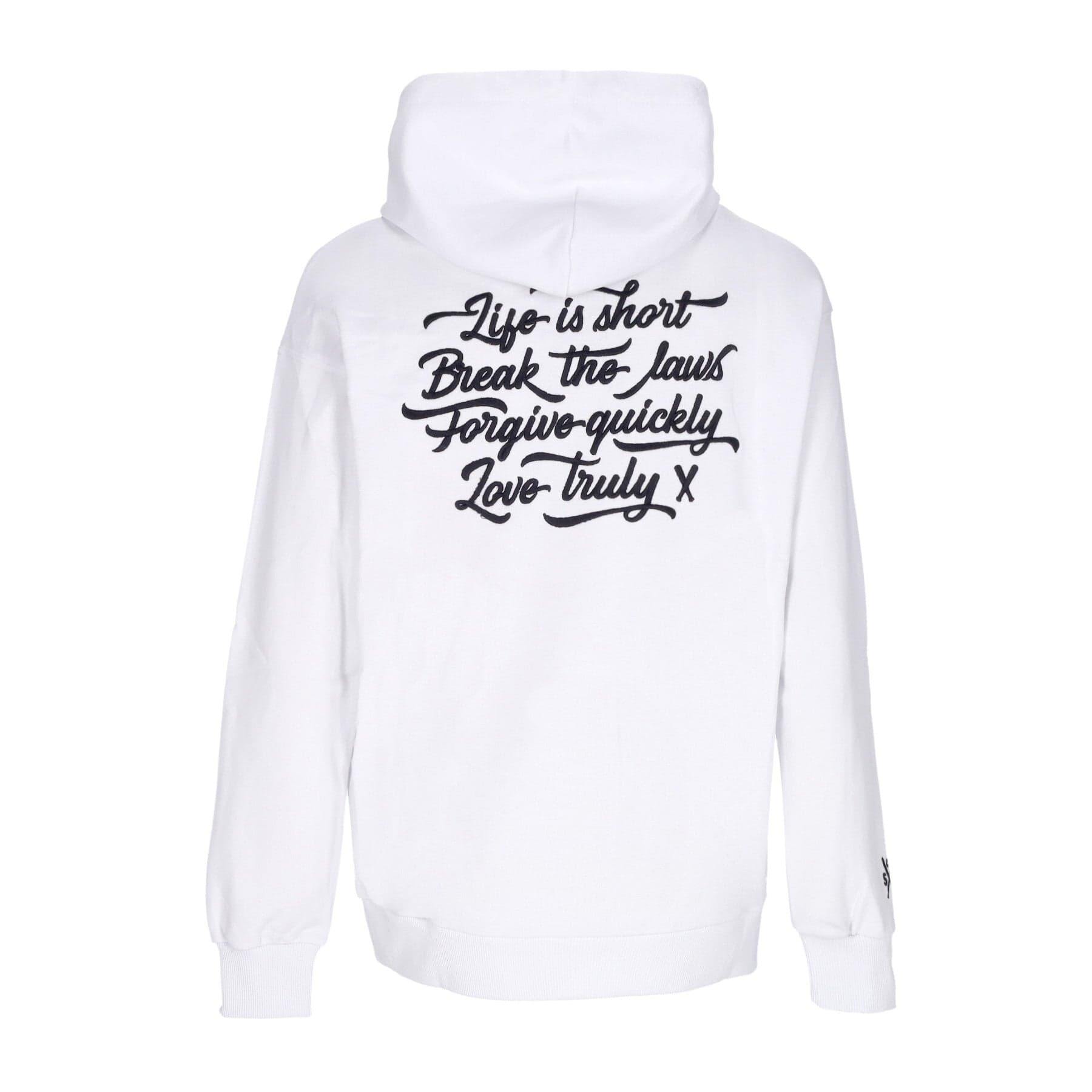 5TATE OF MIND Felpa Leggera Cappuccio Uomo Bandits Hoodie White - 4