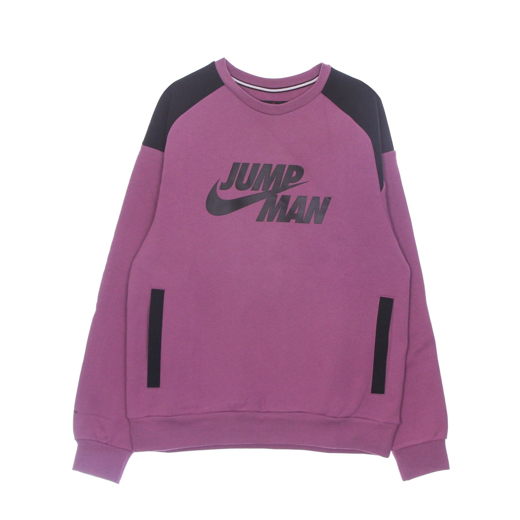 JORDAN Felpa Girocollo Uomo Jumpman Fleece Crew Light Bordeaux/black - 4