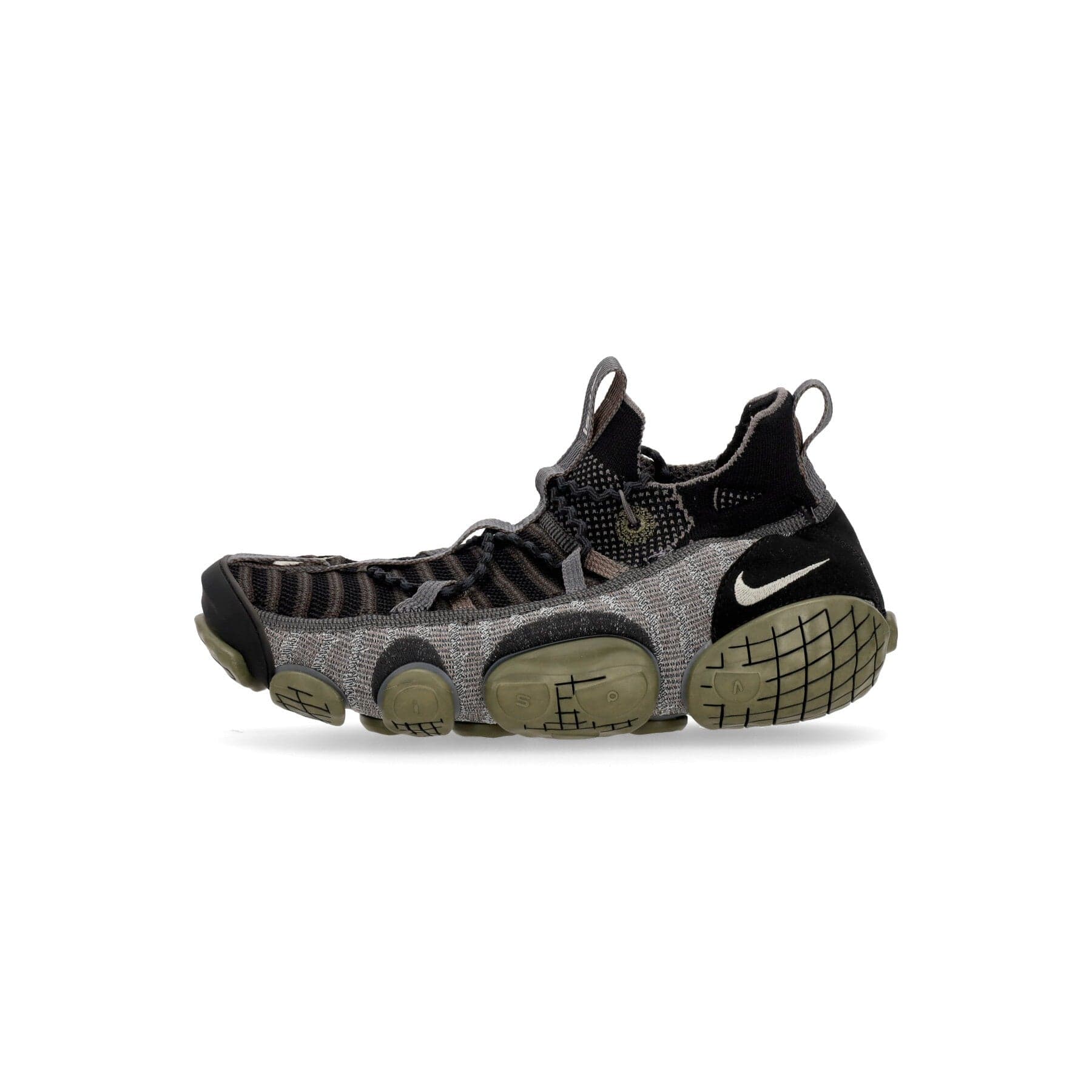 Nike Scarpa Bassa Uomo Ispa Link Black/enigma Stone/medium Olive - 7