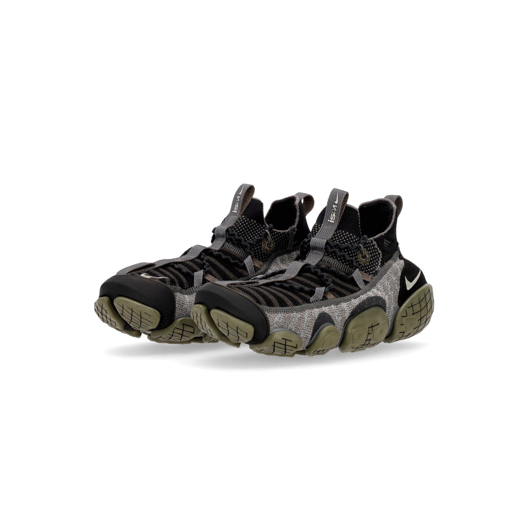 Nike Scarpa Bassa Uomo Ispa Link Black/enigma Stone/medium Olive - 3