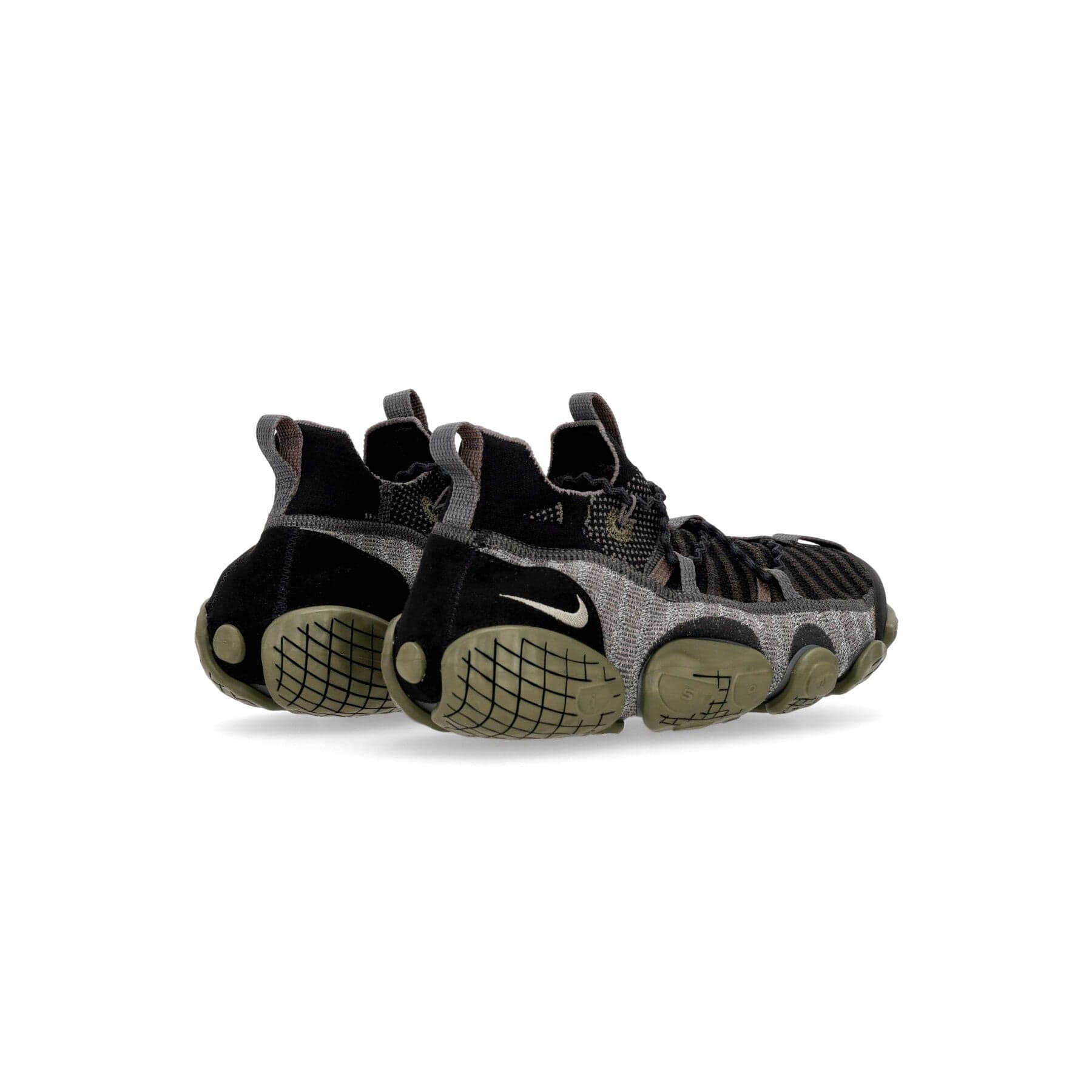 Nike Scarpa Bassa Uomo Ispa Link Black/enigma Stone/medium Olive - 4