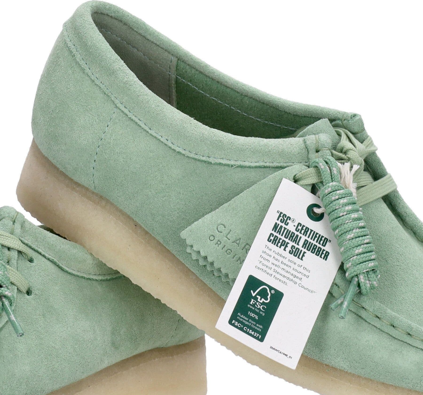 CLARKS Scarpa Lifestyle Donna W Wallabee Pine Green - 7