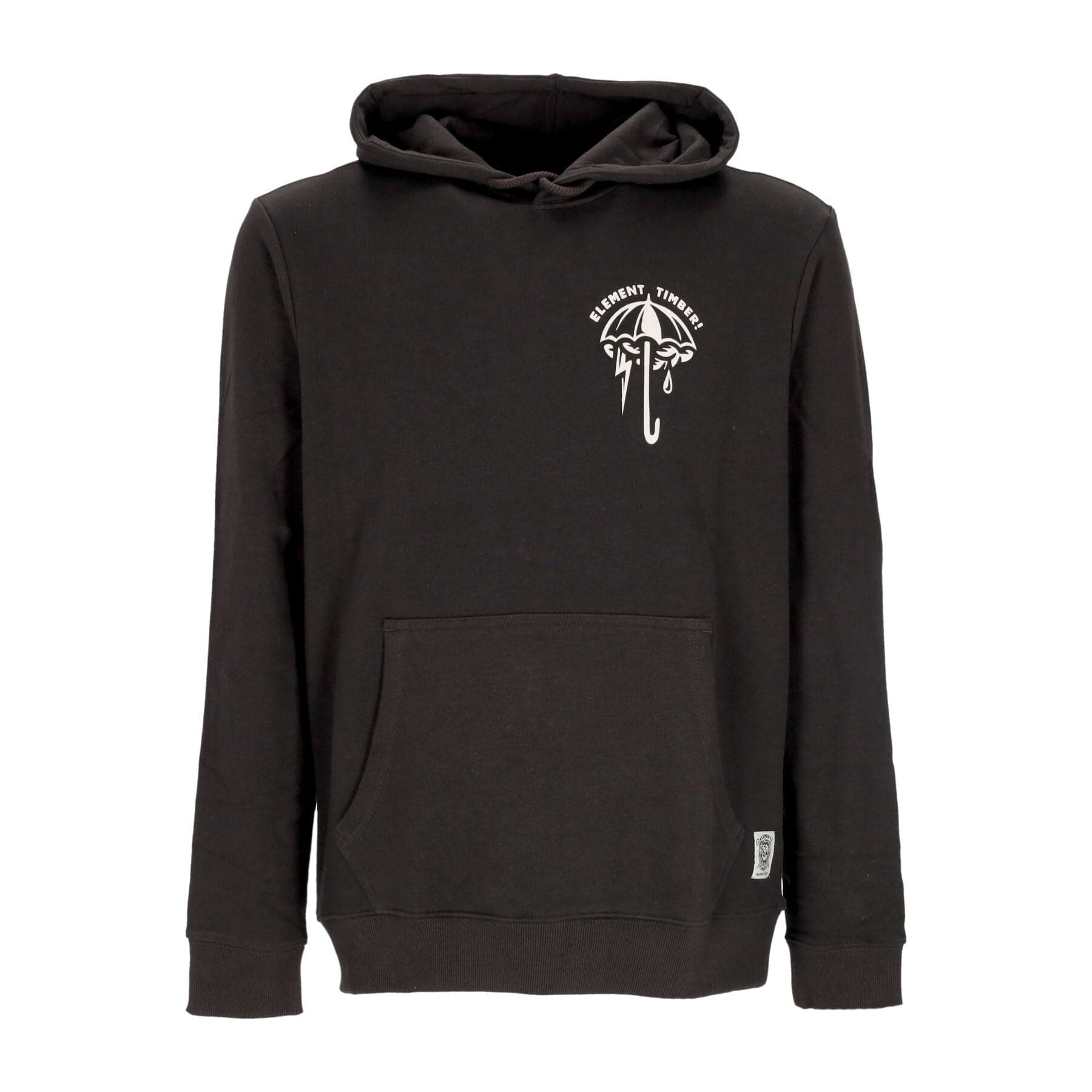 ELEMENT Felpa Cappuccio Uomo Angry Clouds Hoodie Off Black - 2