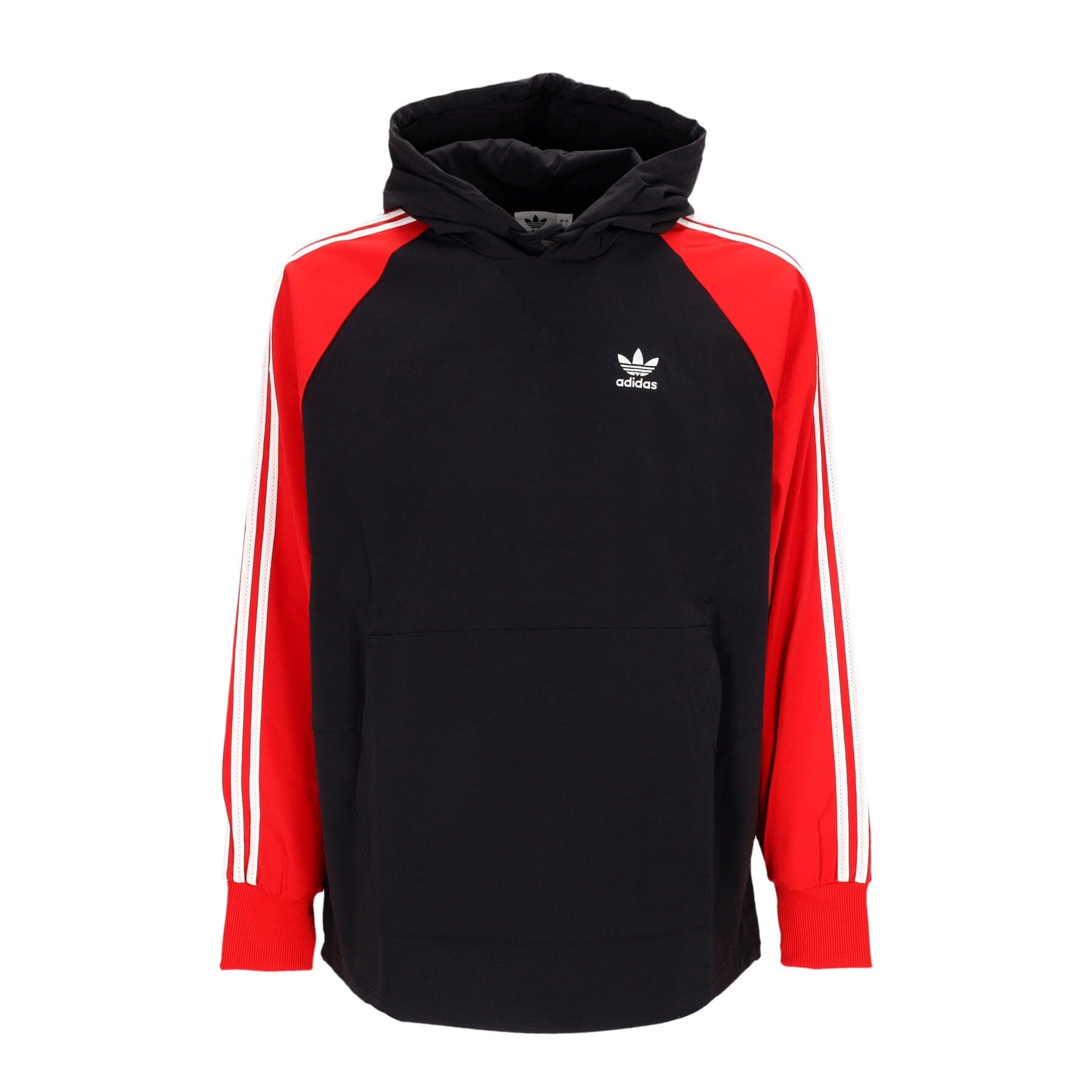 Adidas Giacca a Vento Infilabile Uomo Hooded Windbreaker Black/better Scarlet - 3