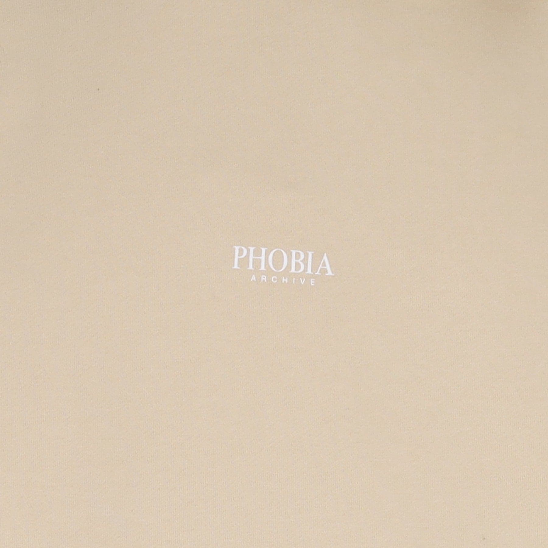 PHOBIA Felpa Leggera Cappuccio Uomo Cross Bones Hoodie Beige/white - 3
