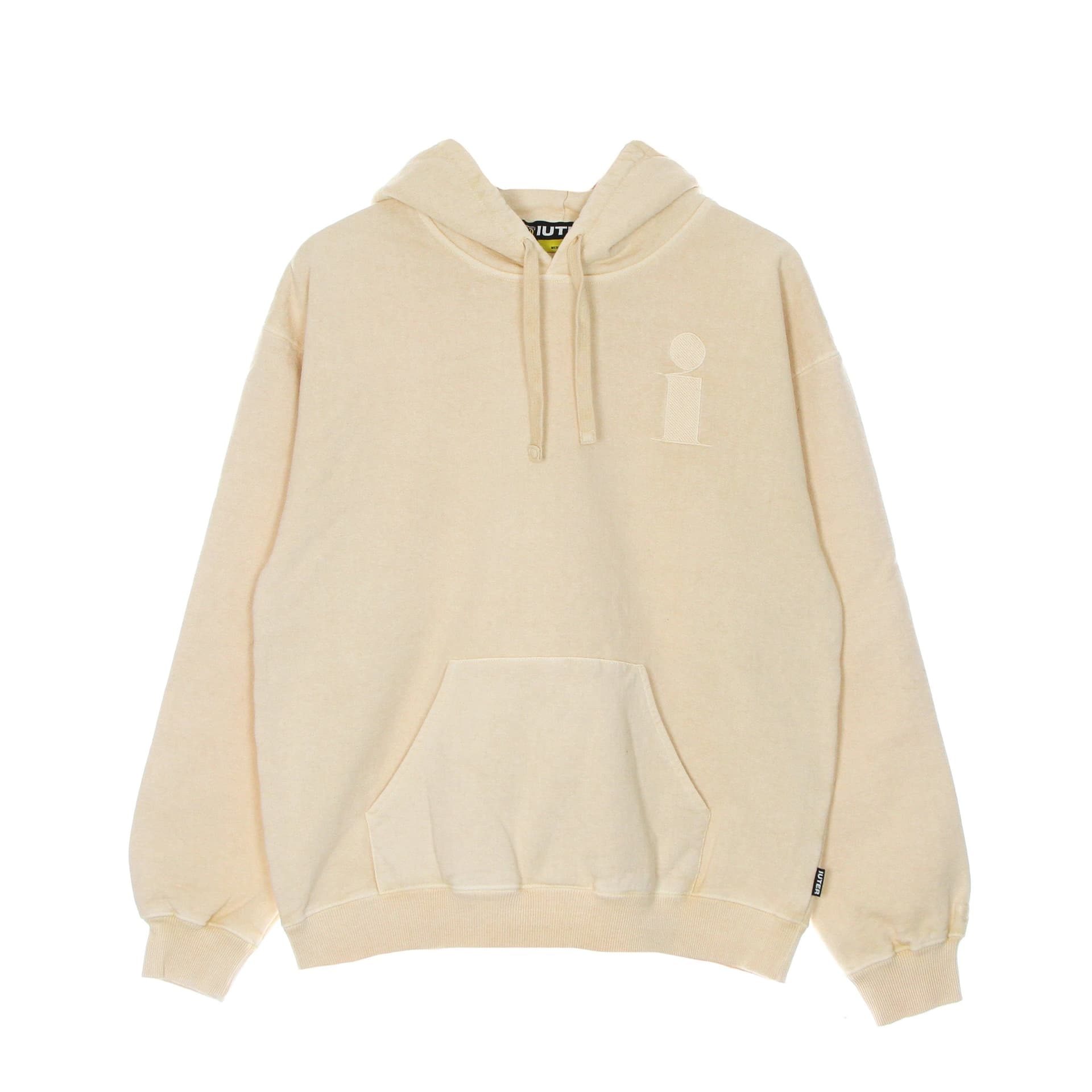 IUTER Felpa Cappuccio Uomo Monogram Hoodie Beige - 4